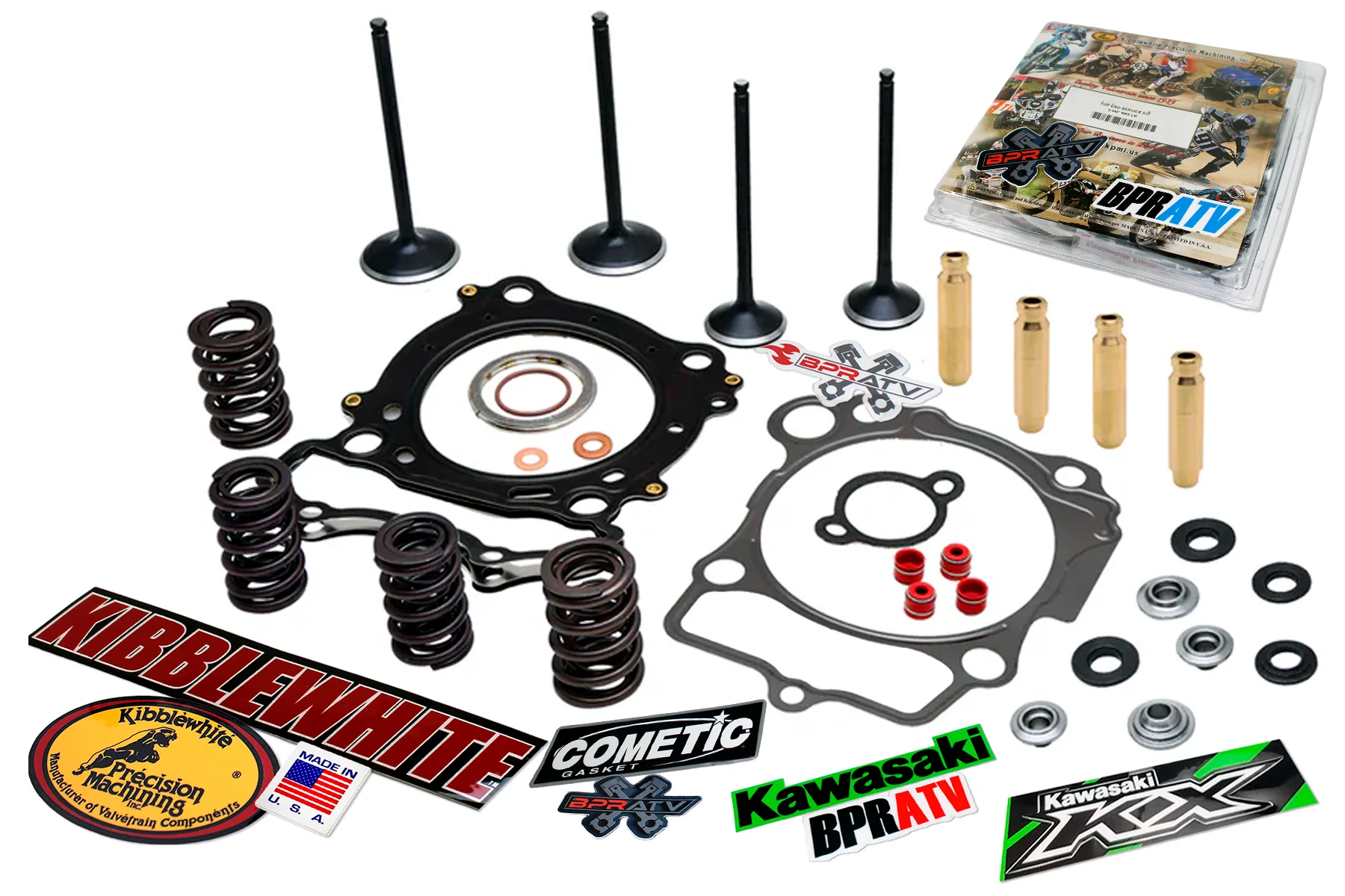 09-15 Kawasaki KX450F KX 450F Kibblewhite Valves Titanium Springs Guides Cometic