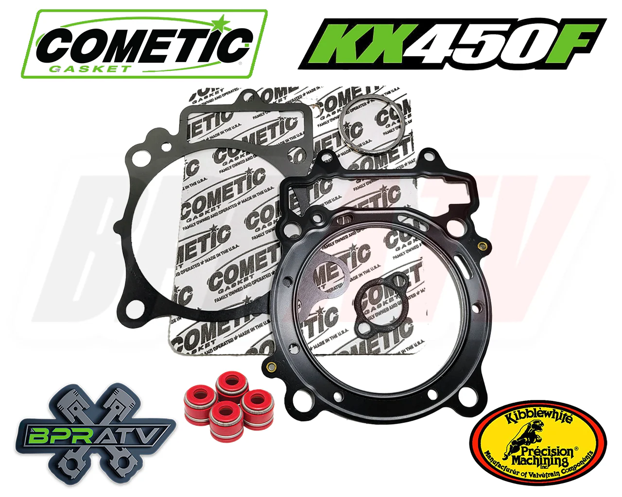 09-15 Kawasaki KX450F KX 450F Kibblewhite Valves Titanium Springs Guides Cometic - Image 11