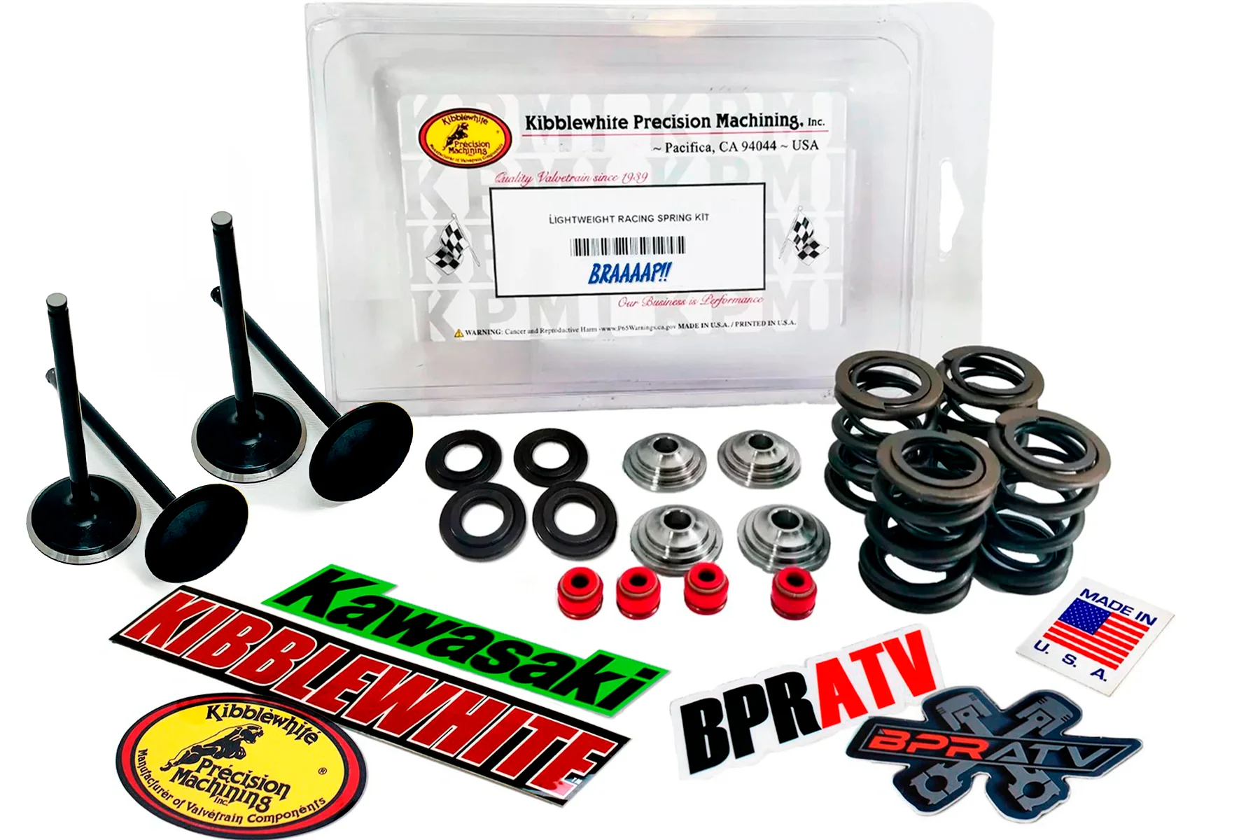09-15 Kawasaki KX450F KX 450F Kibblewhite Valves Titanium Springs Guides Cometic - Image 2