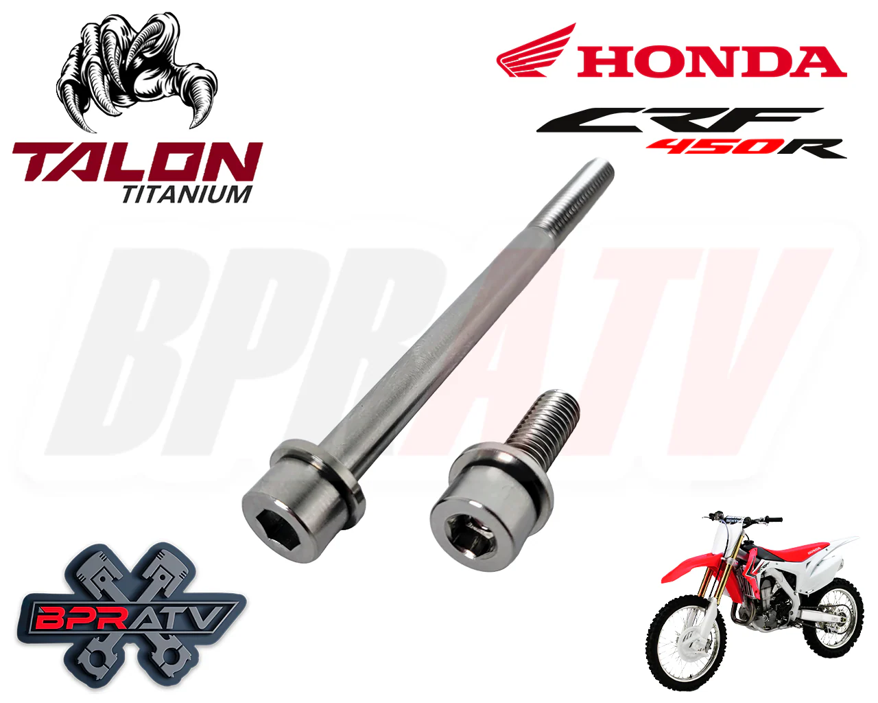 09-16 Honda CRF450R CRF 450R BPRATV Titanium Oil Filter Cover Bolt Bolts Kit - Image 4