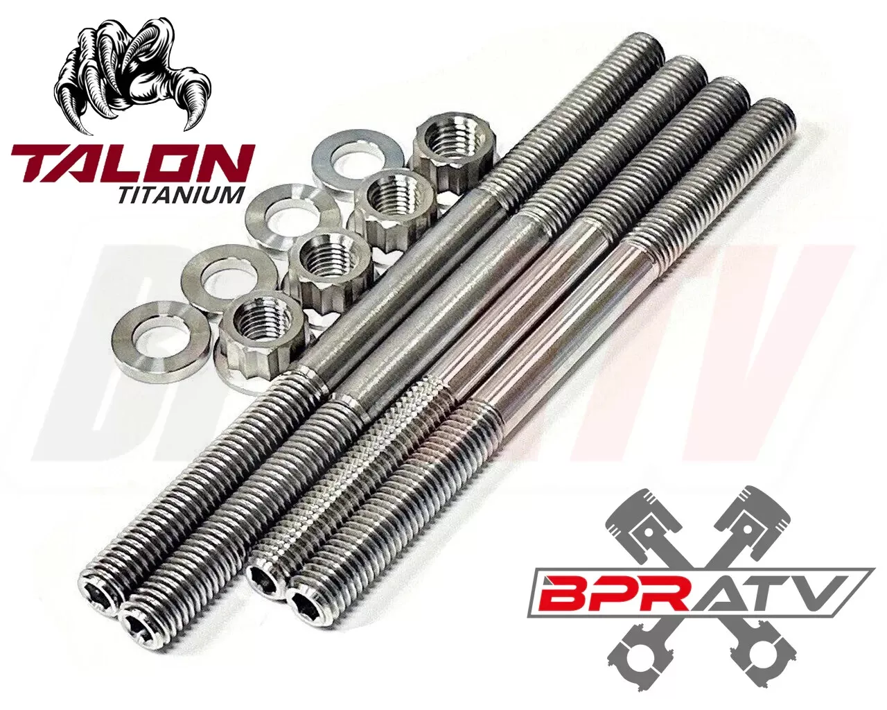 06-25 KX450F KX 450F Cylinder Head Studs TITANIUM 12 Point Nut Cylinder Bolt Kit - Image 7