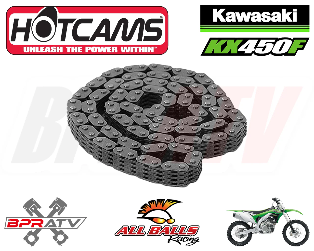 09-18 Kawasaki KX450F KX 450F Hotcams Hot Cams Heavy Duty Hot Cam Timing Chain - Image 3
