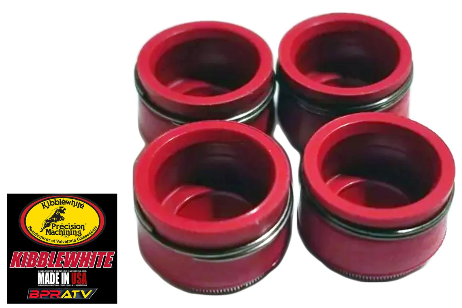 09-18 Kawasaki KX450F KX 450F Kibblewhite Viton Valve Stem Seals Set of 4 Four - Image 7