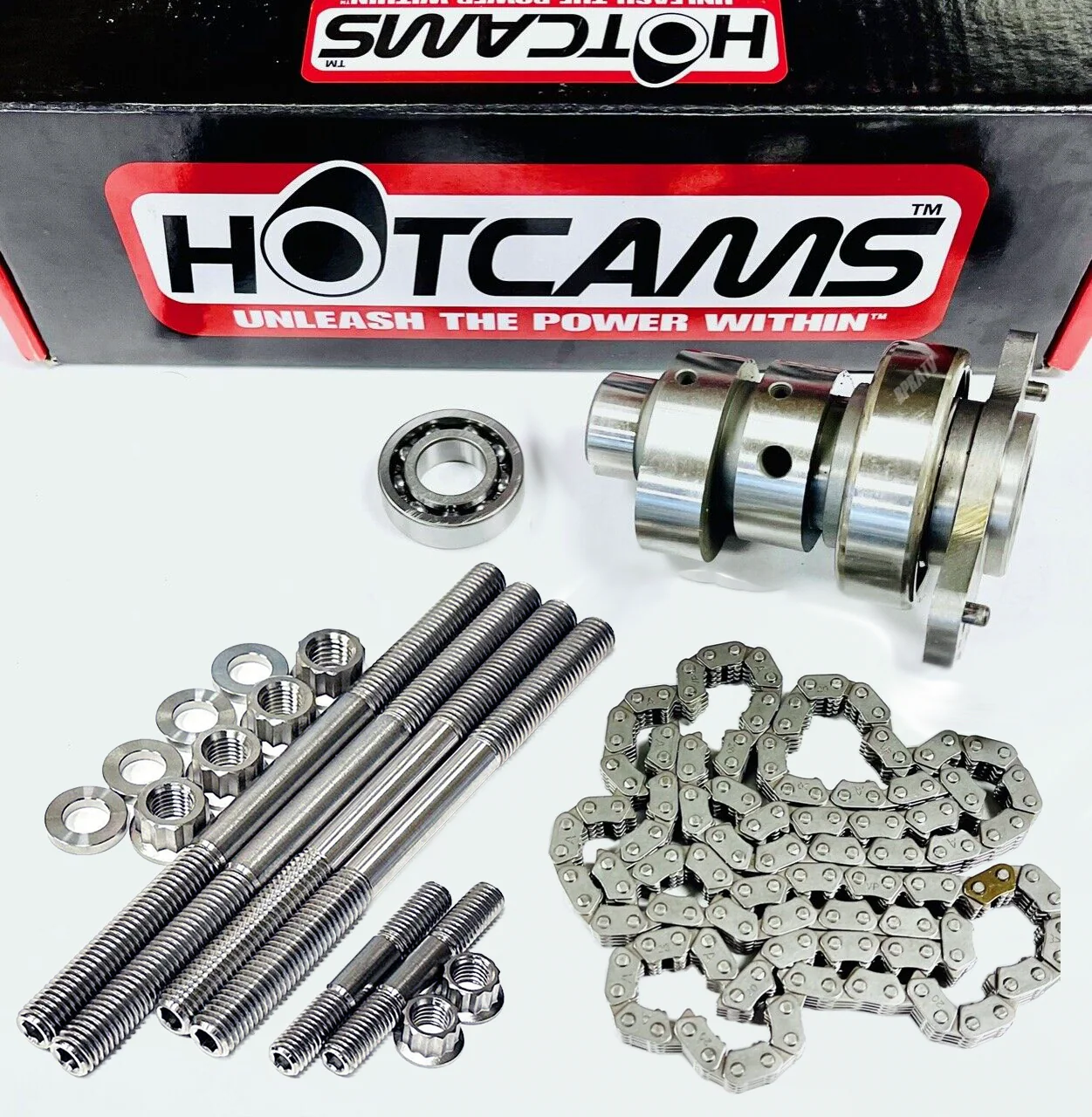 09+ Raptor 700 Stage 3 Hotcams Hot Cams Timing Chain Head Stud Bolts Bearing Kit - Image 6
