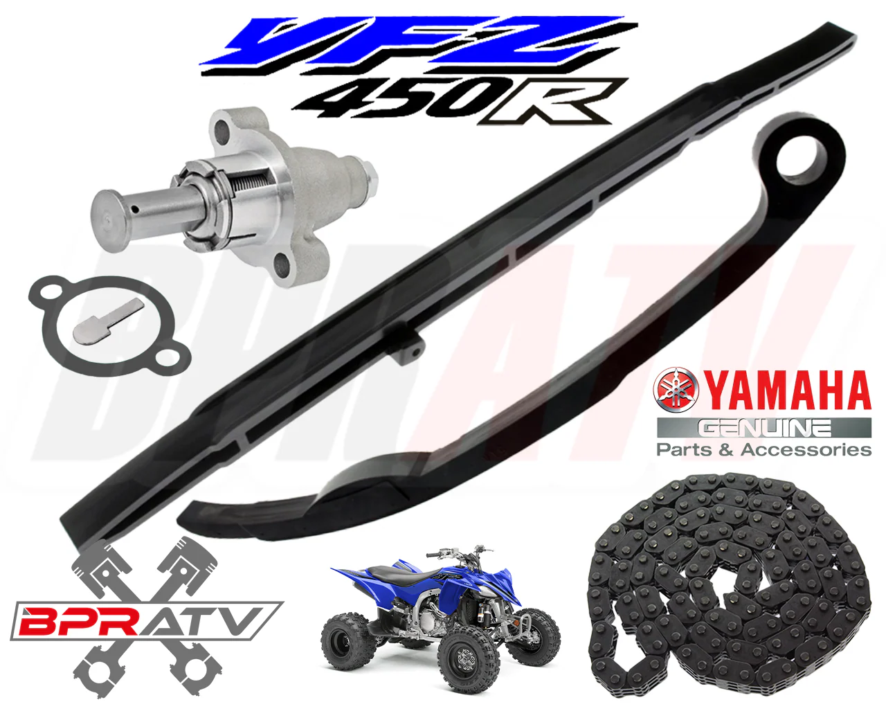 09+ YFZ450R YFZ 450R Timing Guide Guides Tensioner Chain Tensioner OEM Cam Chain