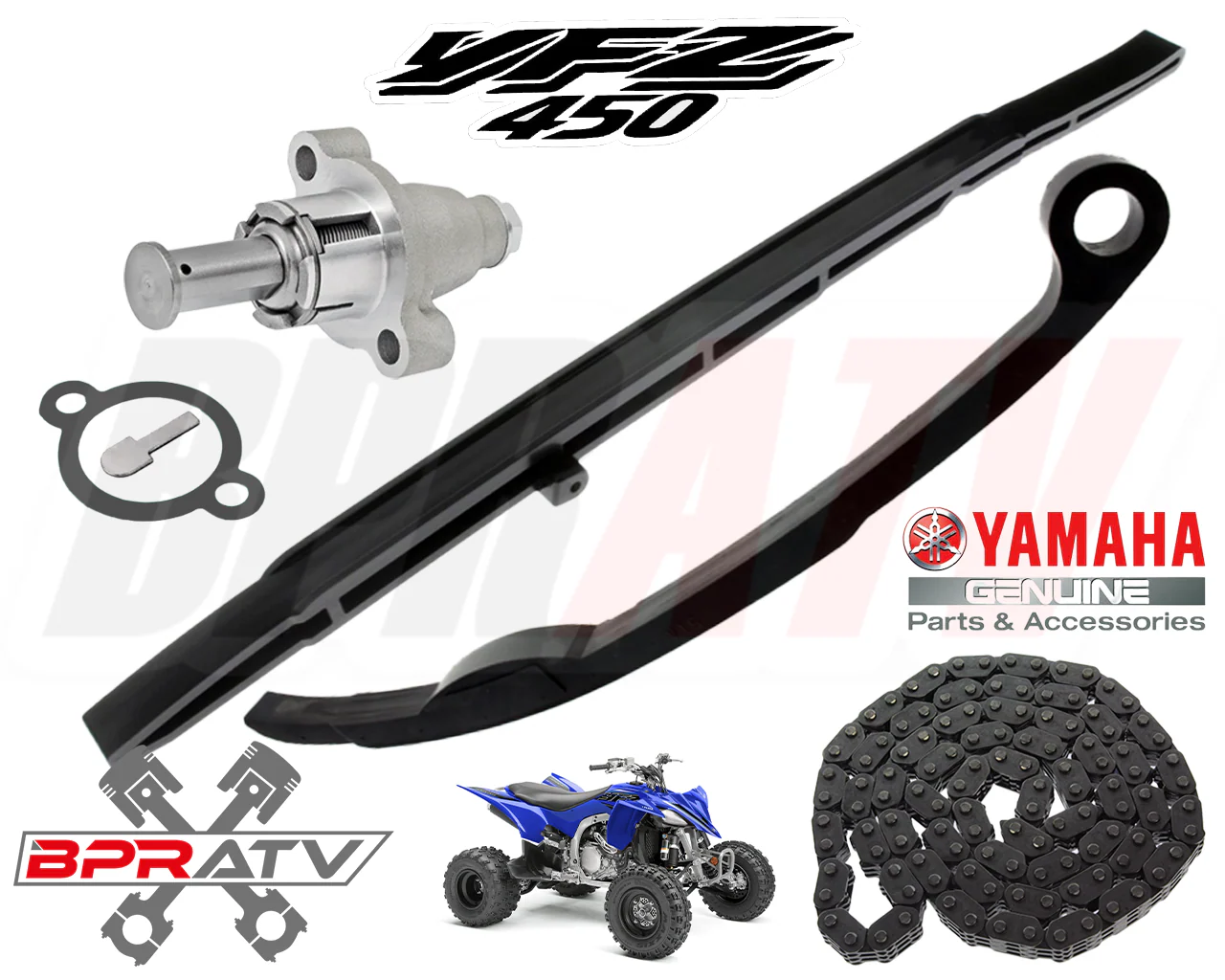 09+ YFZ450R YFZ 450R Timing Guide Guides Tensioner Chain Tensioner OEM Cam Chain - Image 13