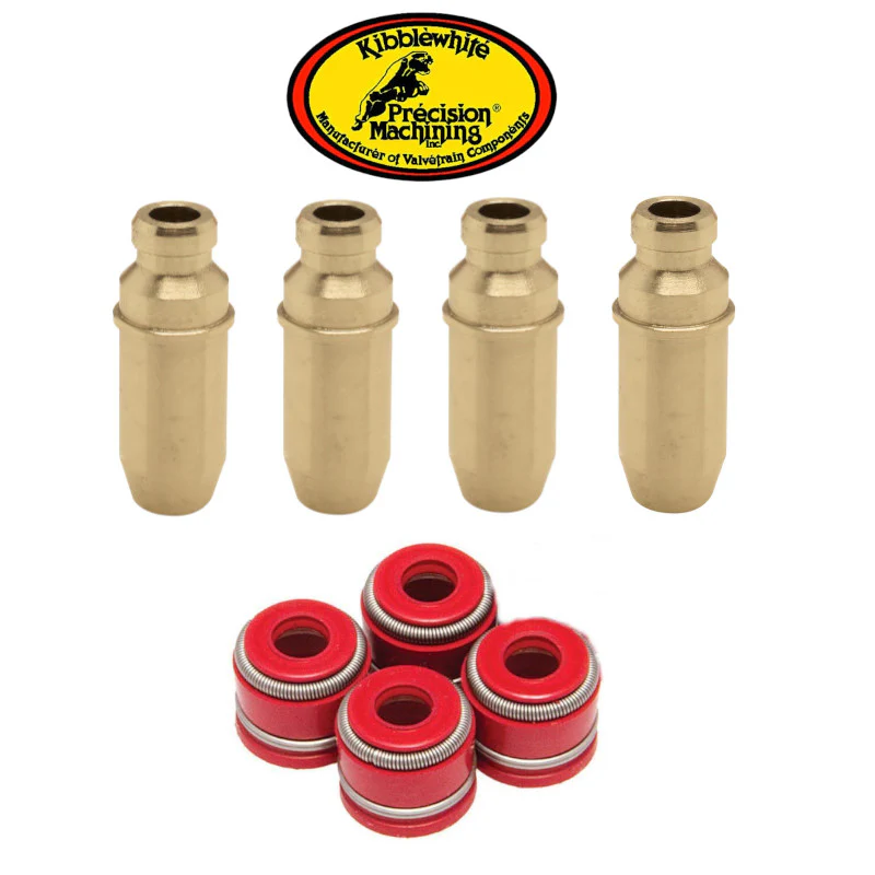 10-24 YZ450F YZ 450F Kibblewhite Head Intake Exhaust Valve Guides KPMI RED Seals - Image 6