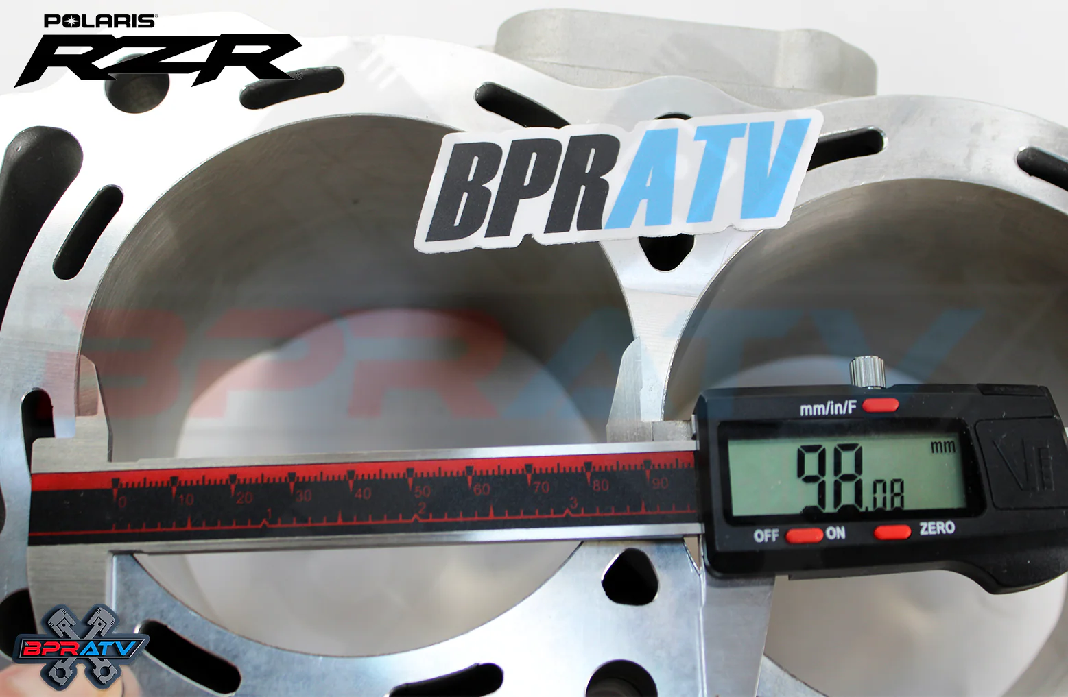 11-13 RZR XP 4 900 98mm Big Bore Cylinder CP Pistons Cometic Top End Rebuild Kit - Image 7