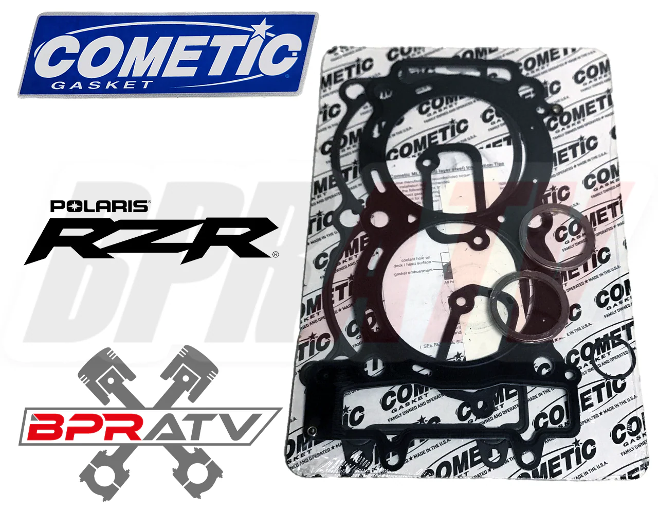 11-14 RZR XP 900 XP900 98mm 975 BIG BORE Cylinder CP Pistons Cometic Top End Kit - Image 10