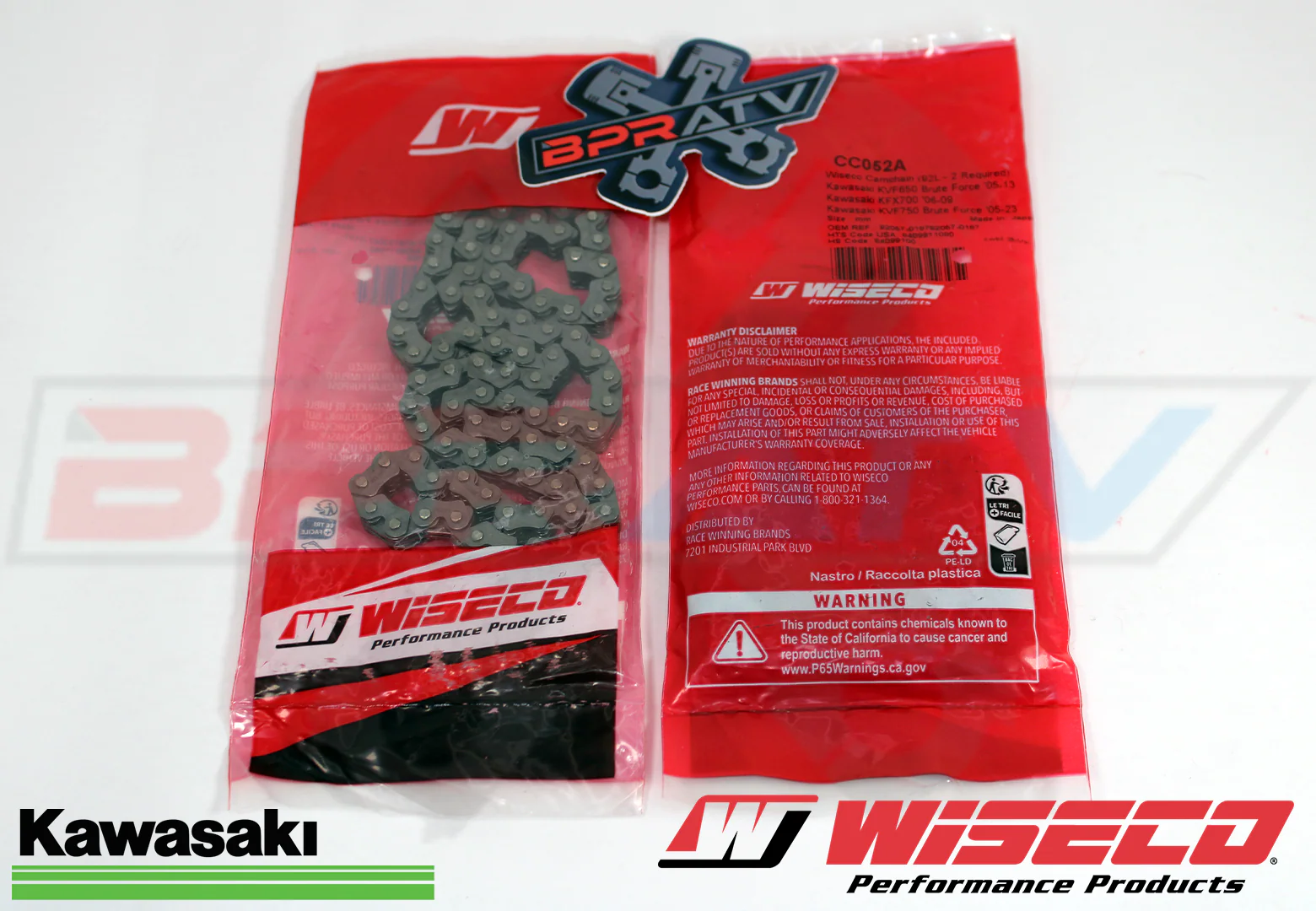12 13 Kawasaki KRT750 Teryx4 KRT 750 4x4 WISECO Cam Chains Timing Chain Set Kit - Image 14