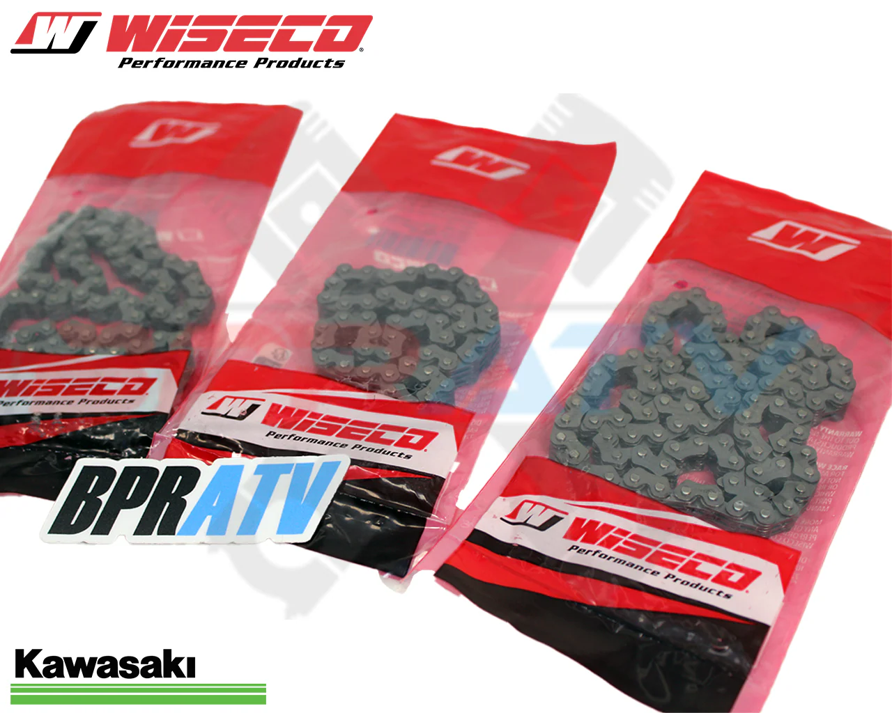 12 13 Kawasaki KRT750 Teryx4 KRT 750 4x4 WISECO Cam Chains Timing Chain Set Kit - Image 3