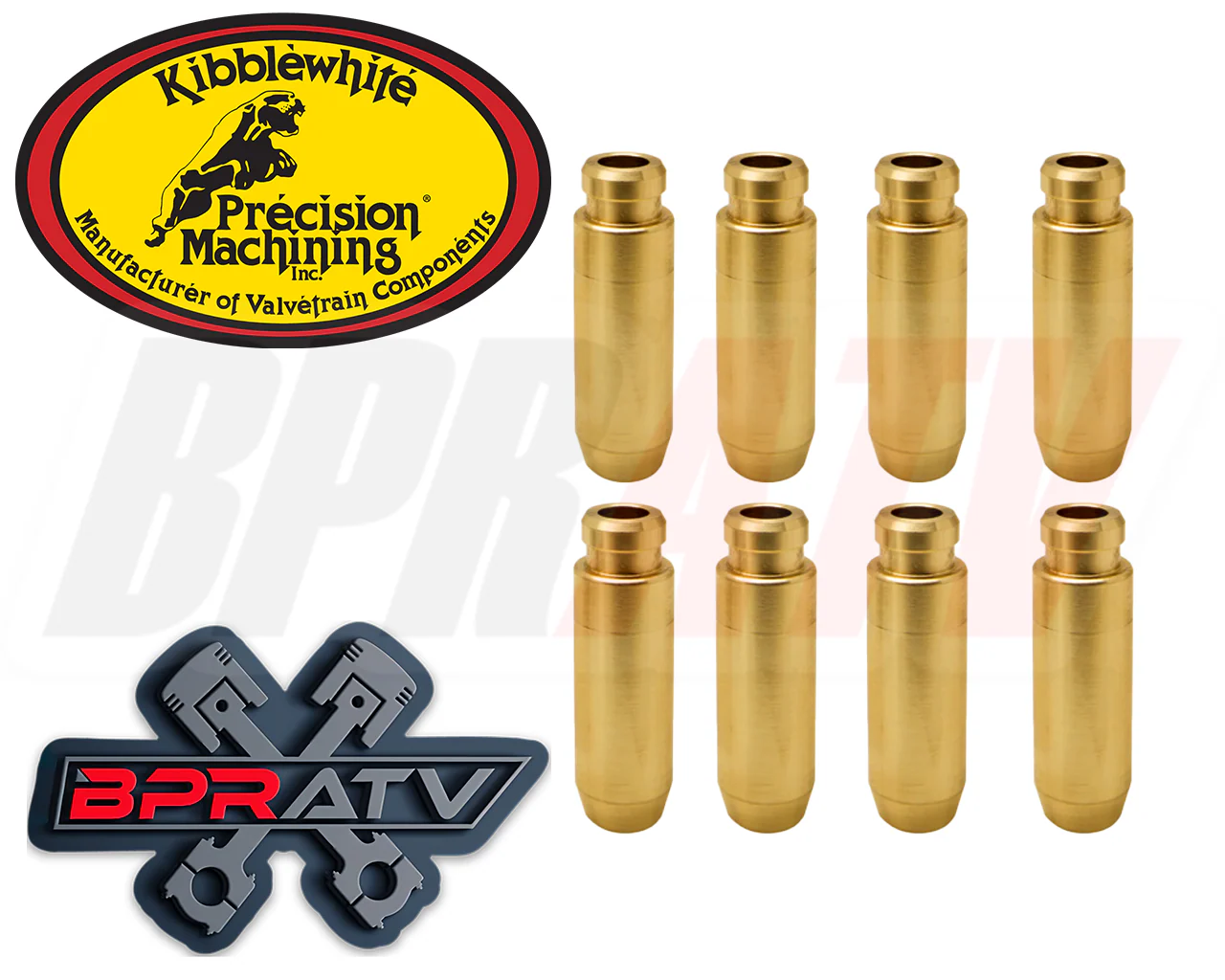 13-14 Polaris RZR XP 900 Kibblewhite Head Intake Exhaust Valve Guides RED Seals - Image 4