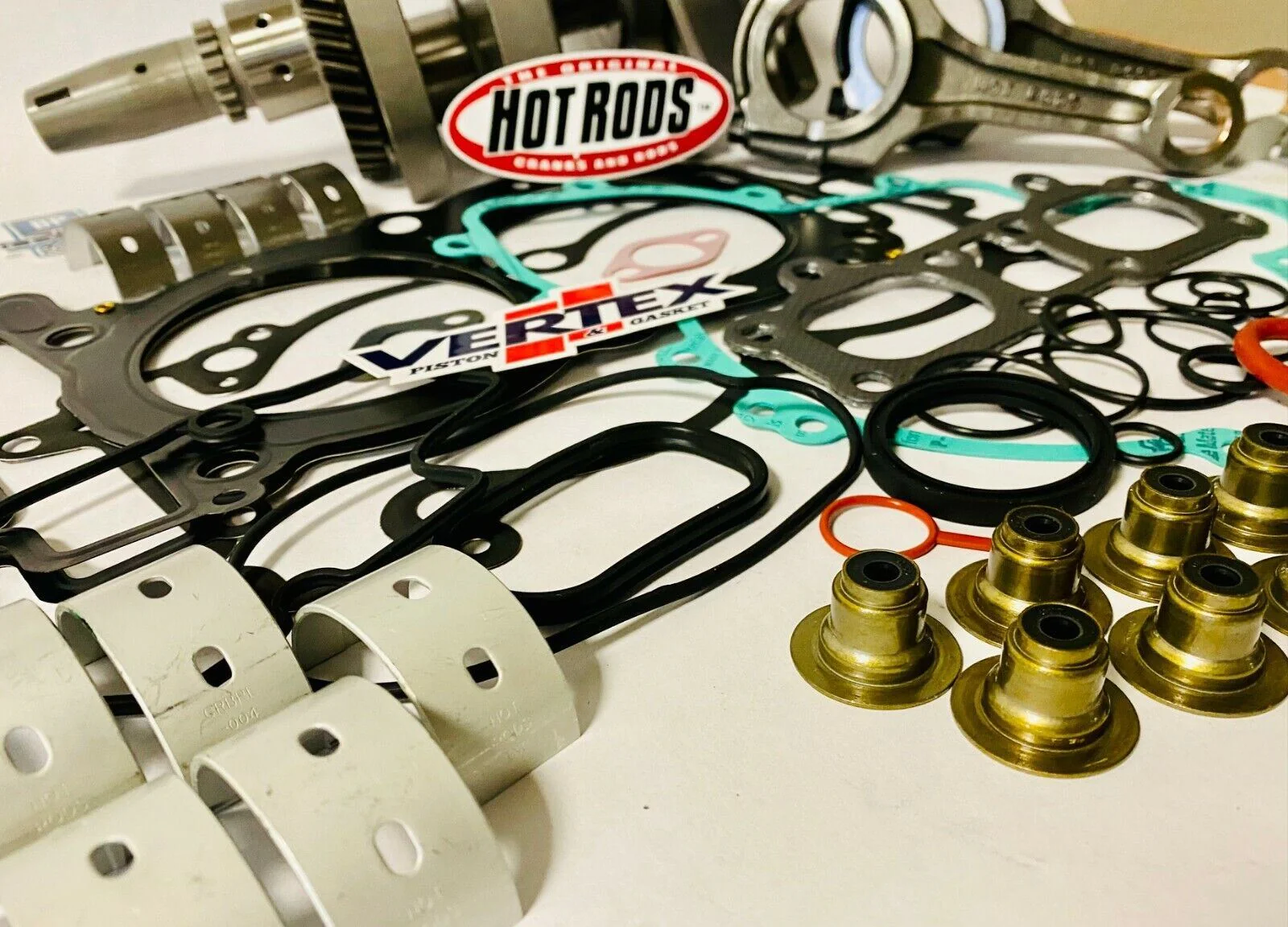 13 14 RZR XP 900 Bottom End Rebuild Kit Complete Crankshaft Crank Rods Bearing - Image 3