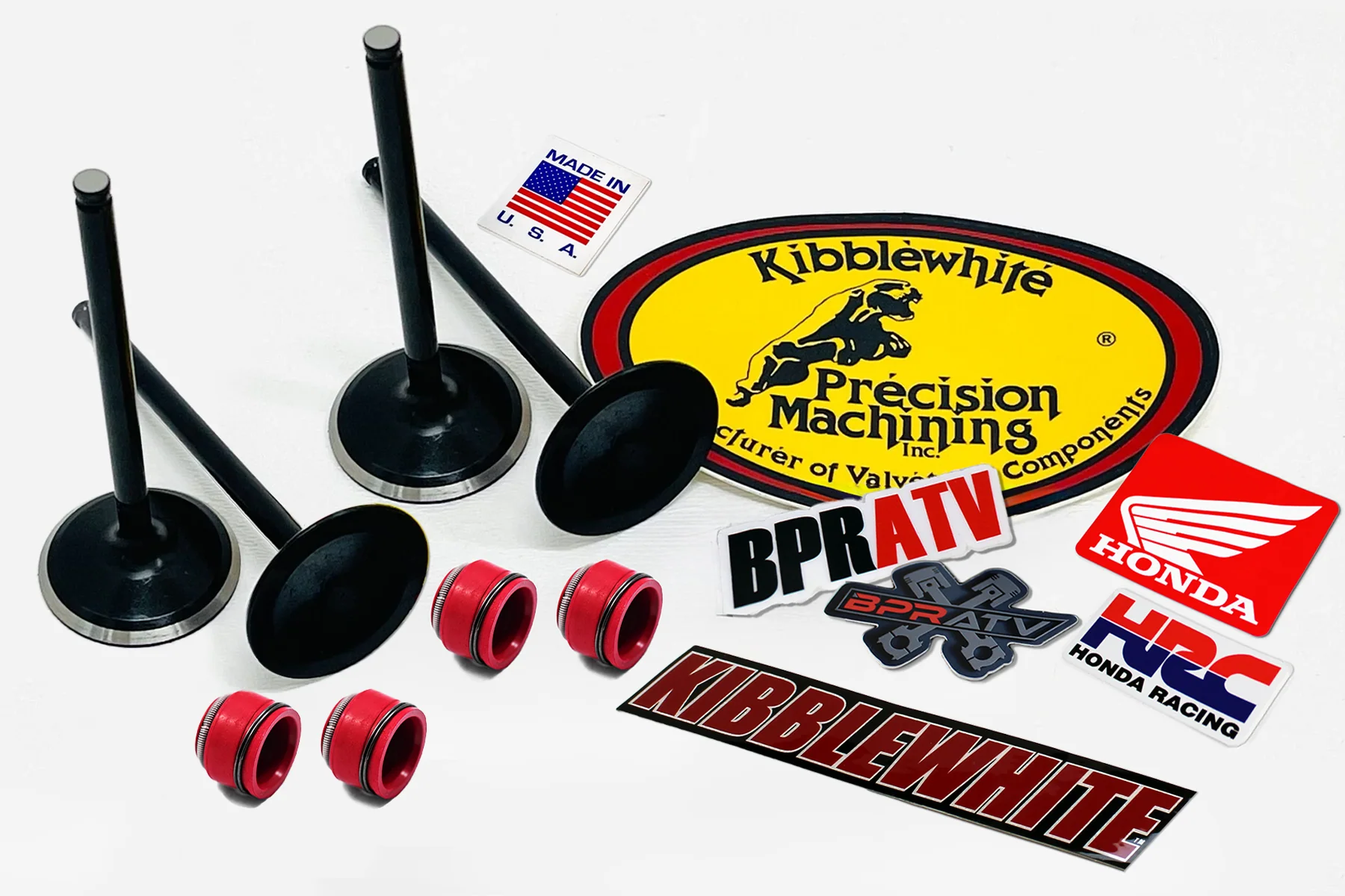 13-16 Honda CRF450R CRF 450R Kibblewhite Head Intake Exhaust Valves & Seals Set
