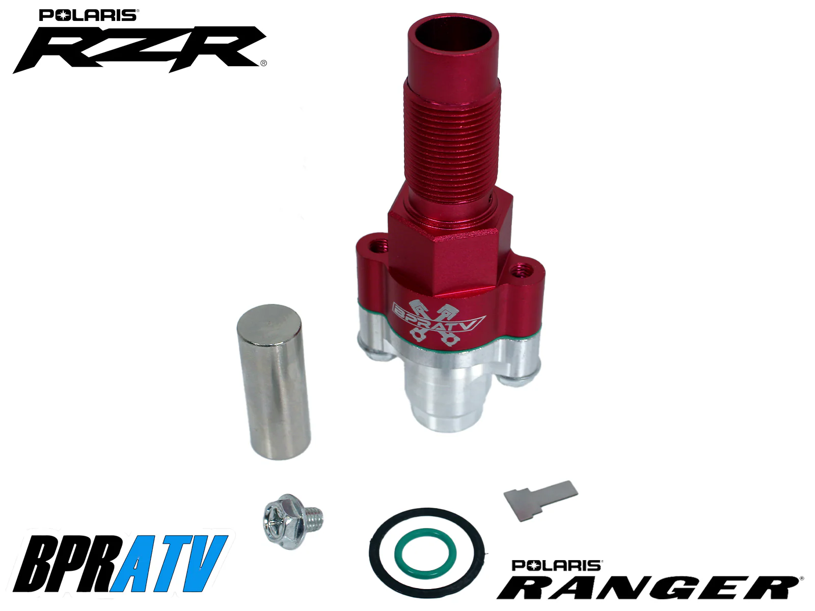 14-16 Polaris Ranger Crew 900 RED Billet Upgraded Cam Chain Timing Tensioner Kit - Image 2