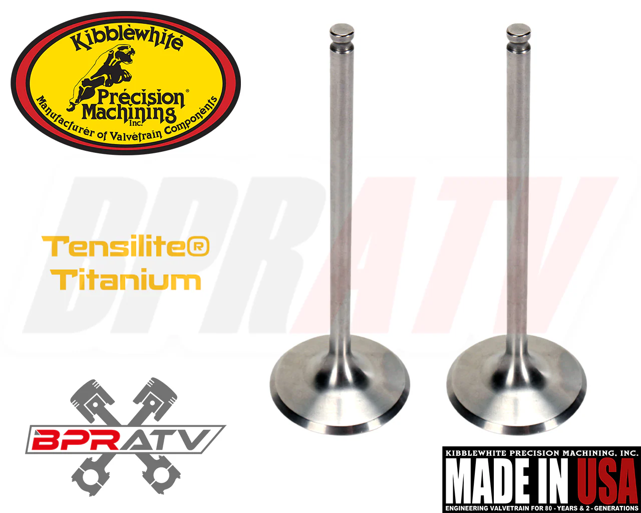 14-18 Yamaha WR250F WR 250F Kibblewhite TITANIUM Intake Exhaust Valves RED Seals - Image 2