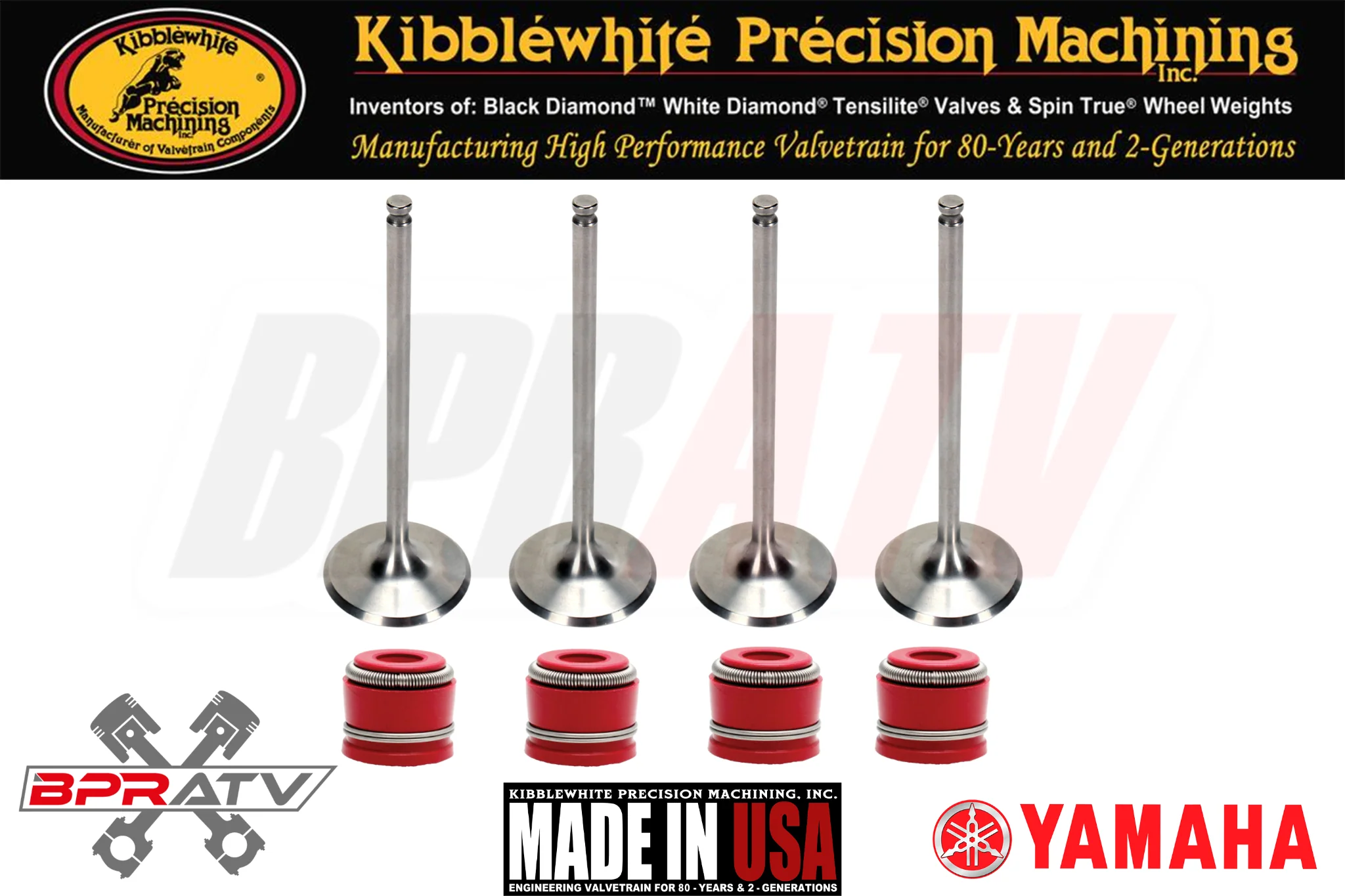 14-18 Yamaha YZ250F YZ WR 250F Kibblewhite TENSILITE Intake Exhaust Valves Seals