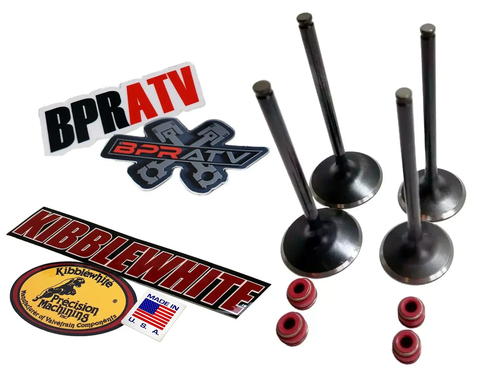 14-19 Yamaha YZ450F Kibblewhite Black Diamond Valve Kit OEM Replacement Valves 4 - Image 4
