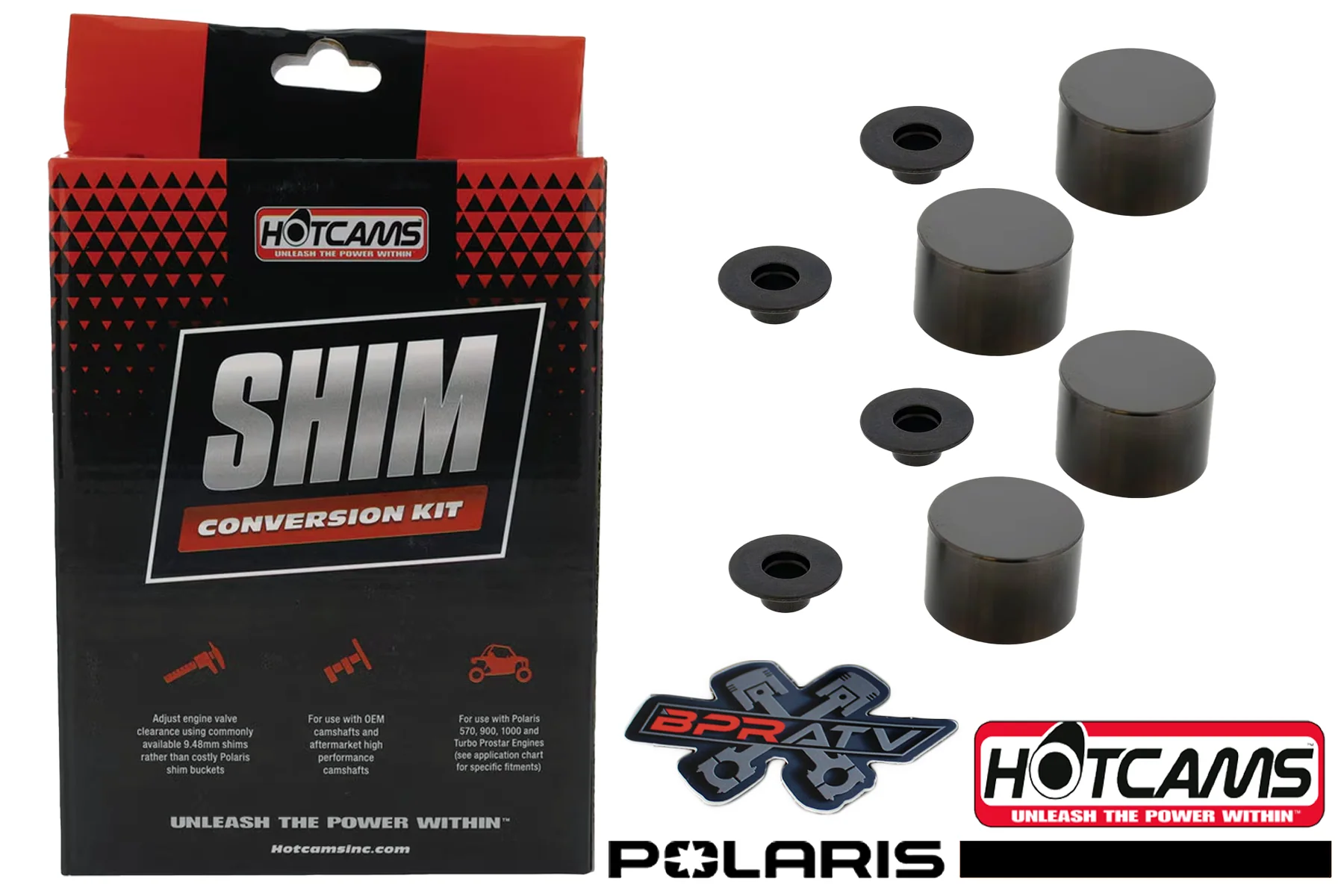 14-20 Polaris RZR 570 Hot Cams Valve Shim Conversion Kit w/ Hotcams Shim Kit DLC - Image 11