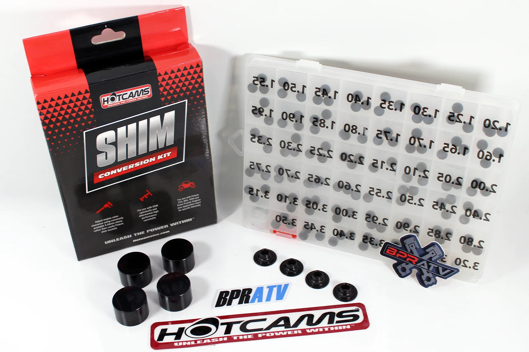 14-20 Polaris RZR 570 Hot Cams Valve Shim Conversion Kit w/ Hotcams Shim Kit DLC - Image 2