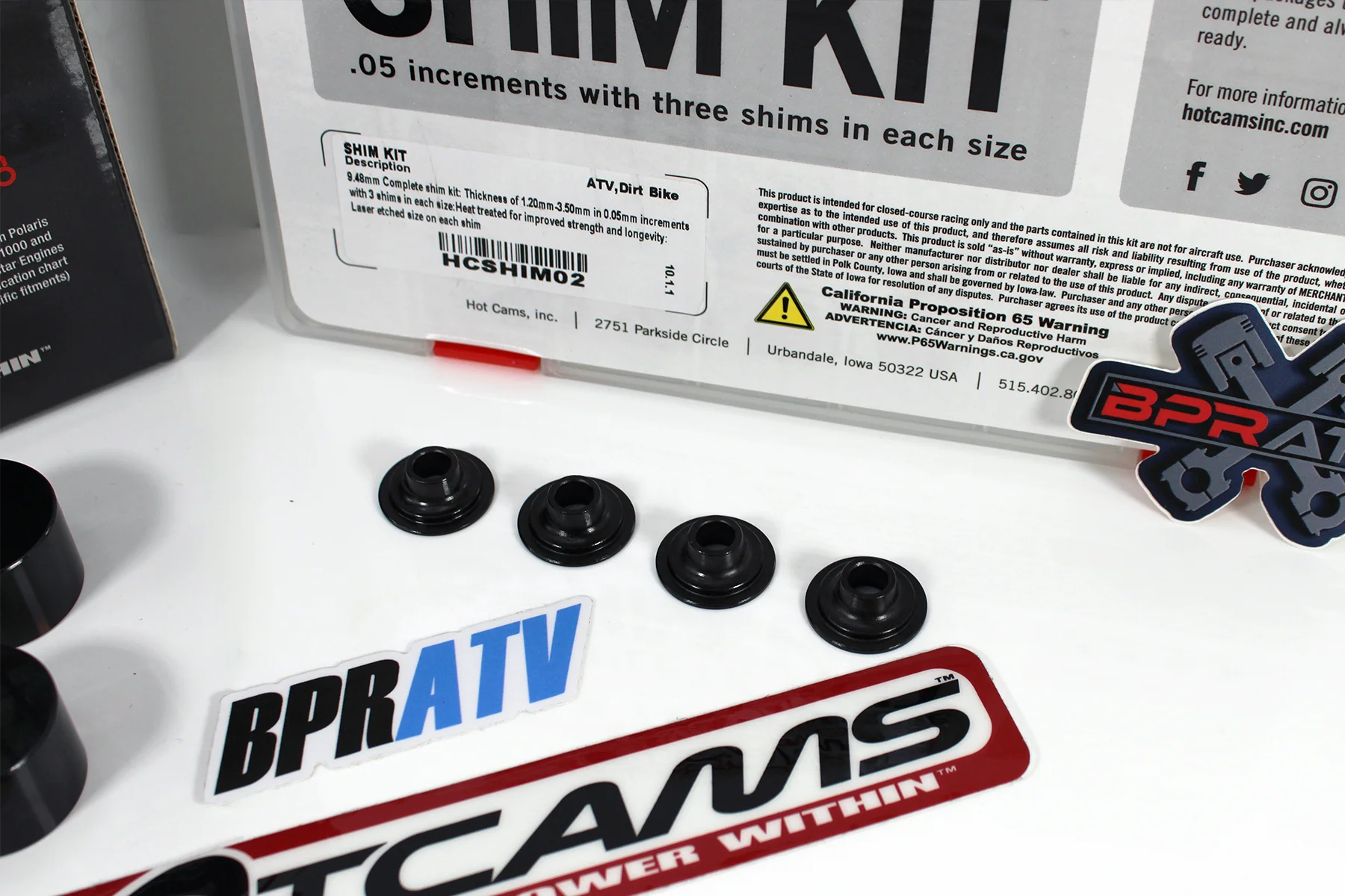 14-20 Polaris RZR 570 Hot Cams Valve Shim Conversion Kit w/ Hotcams Shim Kit DLC - Image 8