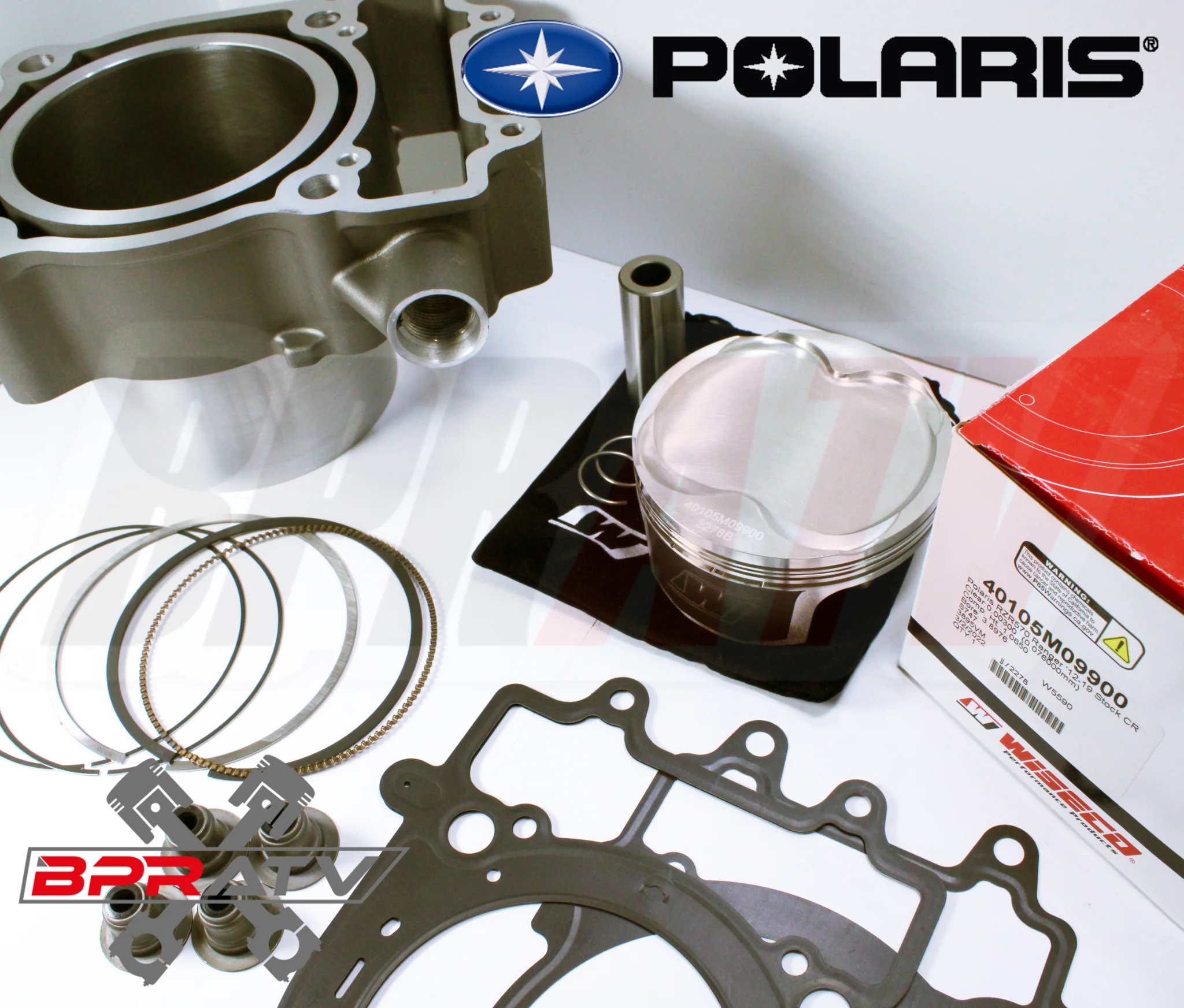 14-21 Polaris Sportsman X2 570 Wiseco Piston Cylinder Gasket Top End Rebuild Kit - Image 3