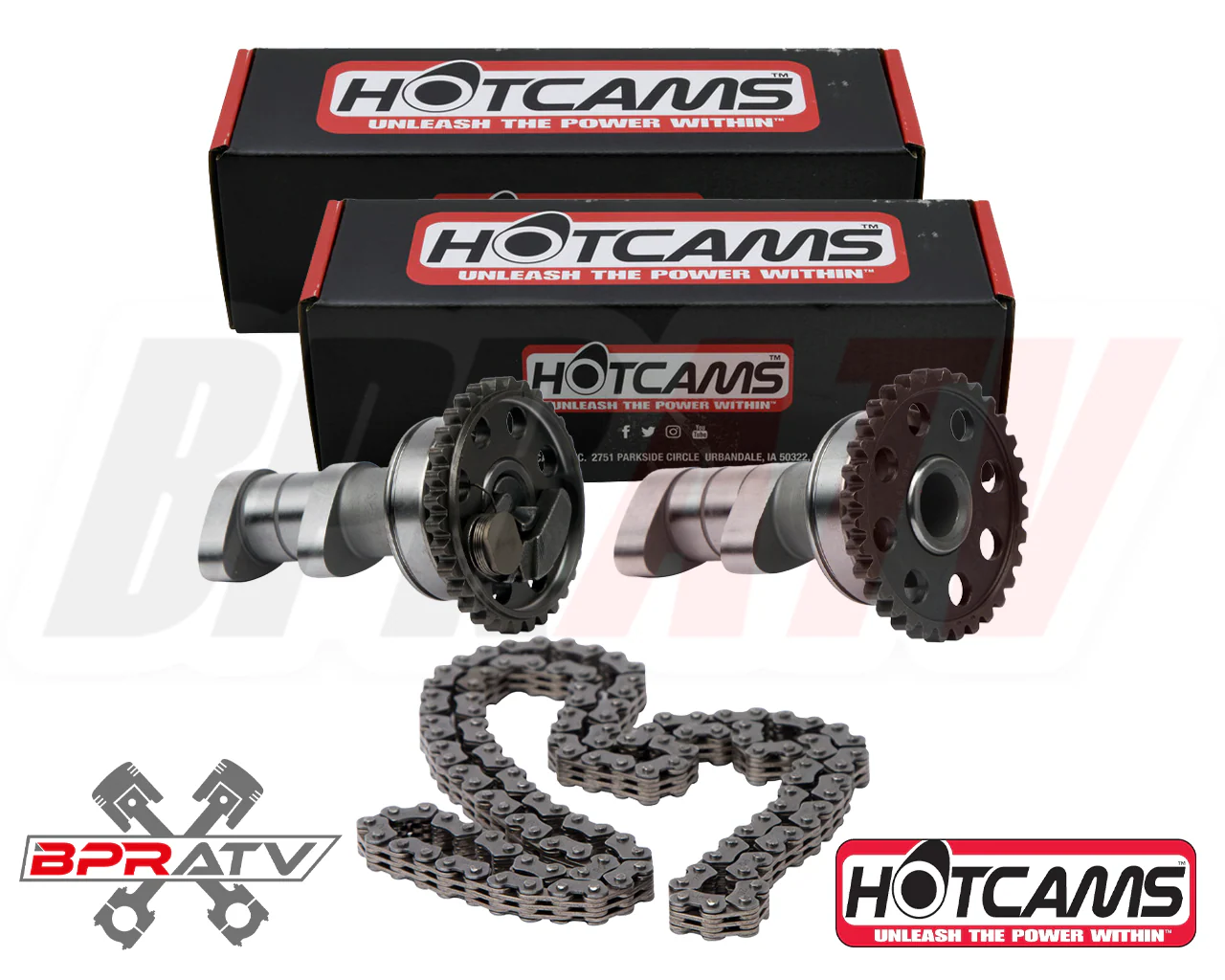 15-17 Suzuki RMZ450 RMZ 450 Hotcams Hot Cams Stage 2 TWO Camshafts BPR Cam Chain - Image 3