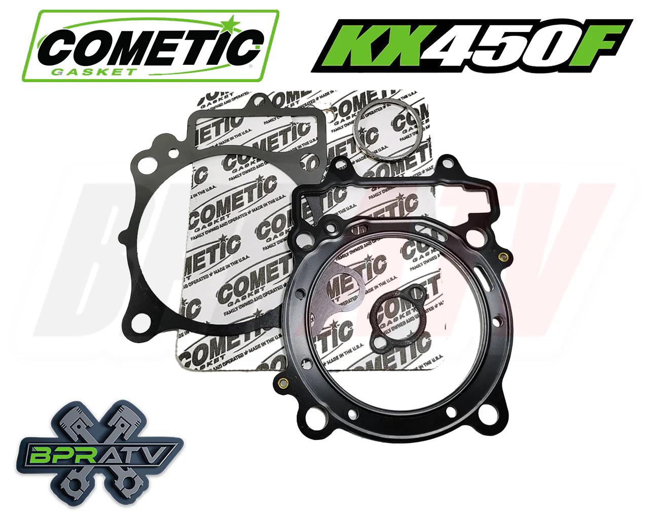 16 17 18 Kawasaki KX450F KX 450F 96mm Stock Bore 13:1 CP Piston Gaskets Top End - Image 3