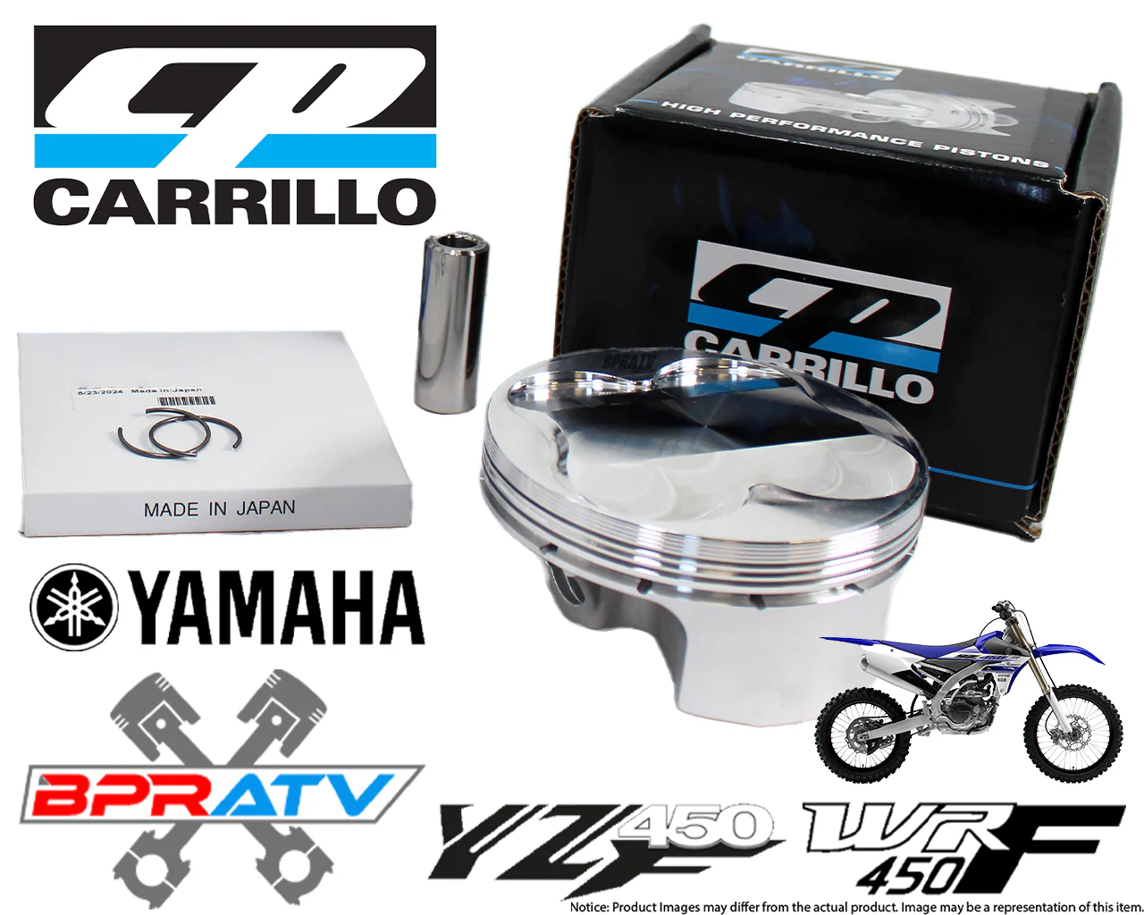 16-18 Yamaha YZ450FX WR 450F 99mm 470cc Big Bore Cylinder Works 13.5:1 CP Piston - Image 2