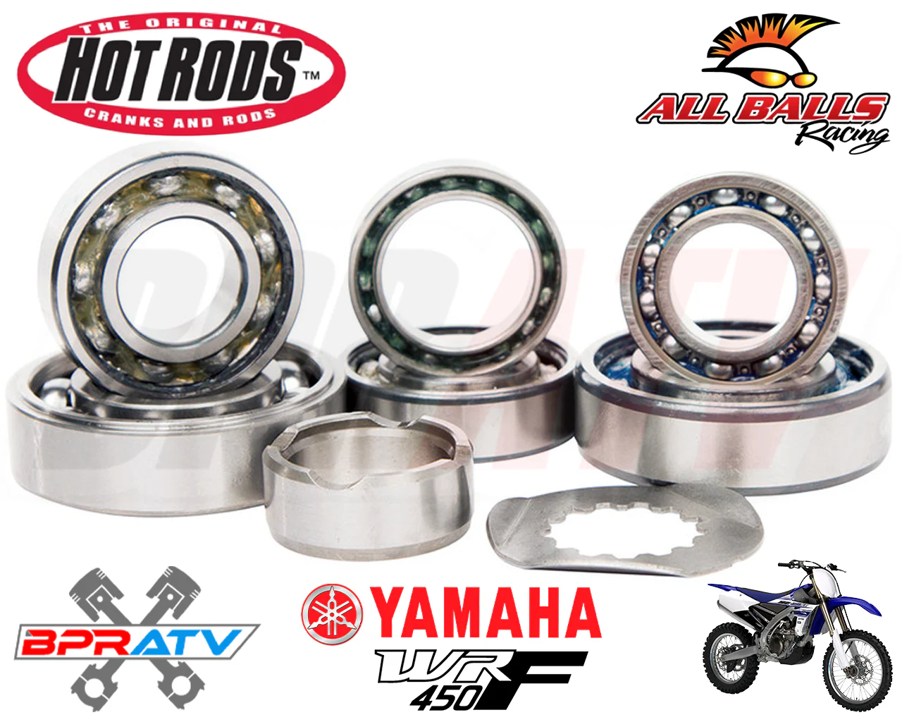 16-21 YZ450FX YZ 450FX FX Hot Rods Heavy Duty Transmission Bearings Kit Hotrods - Image 3