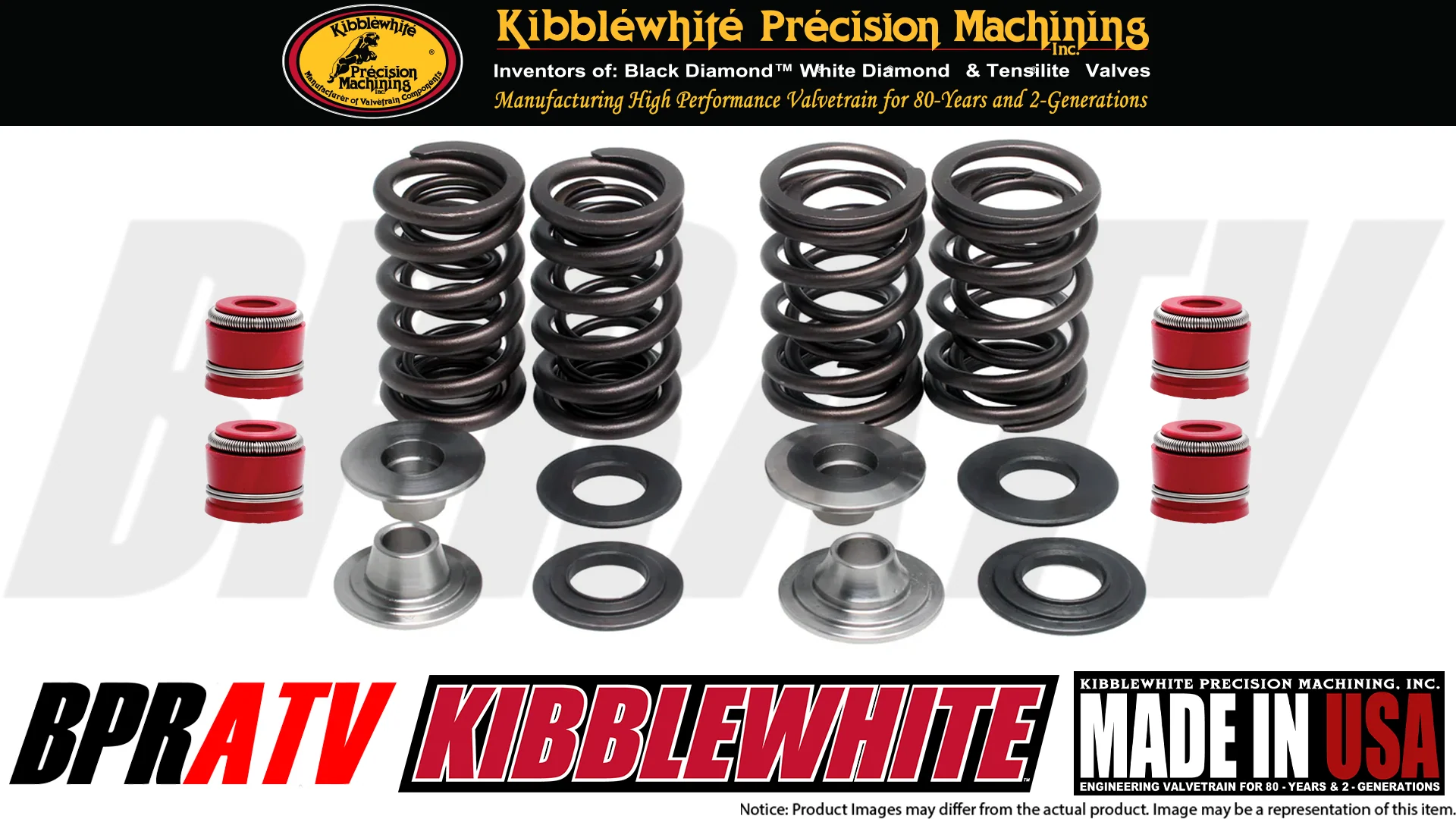 16-22 KTM 350 XC-F SX-F XCF SXF Kibblewhite RACE Titanium Valves Springs Kit - Image 3