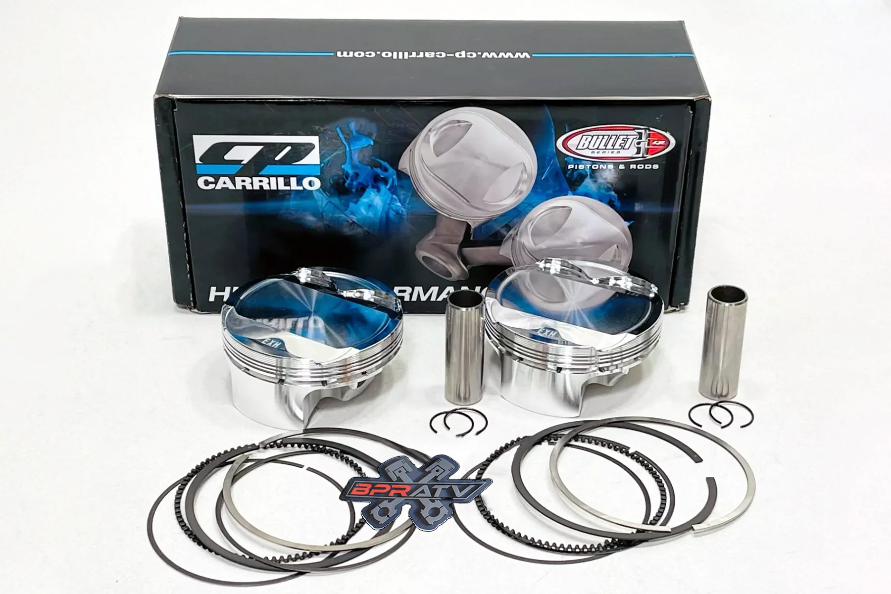 16-24 Polaris RZR XP Turbo S 4 93mm 10:1 Stock Bore Cylinder CP Carrillo Pistons - Image 2
