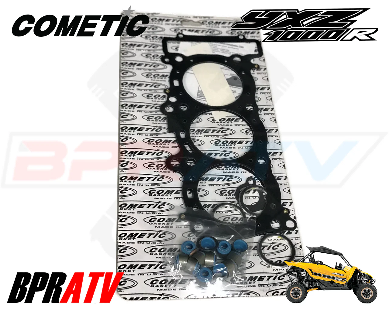 16-24 YXZ1000R YXZ 1000R 80mm Stock Bore Cometic Top End Gasket Kit Viton Seals - Image 6
