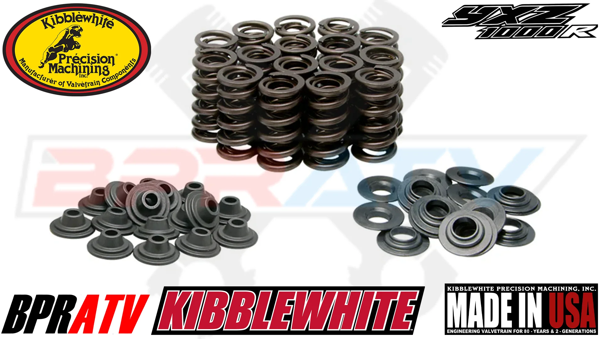 16-24 YXZ1000R YXZ 1000R Kibblewhite TITANIUM Valve Springs Kit KEEPERS + SEALS - Image 3