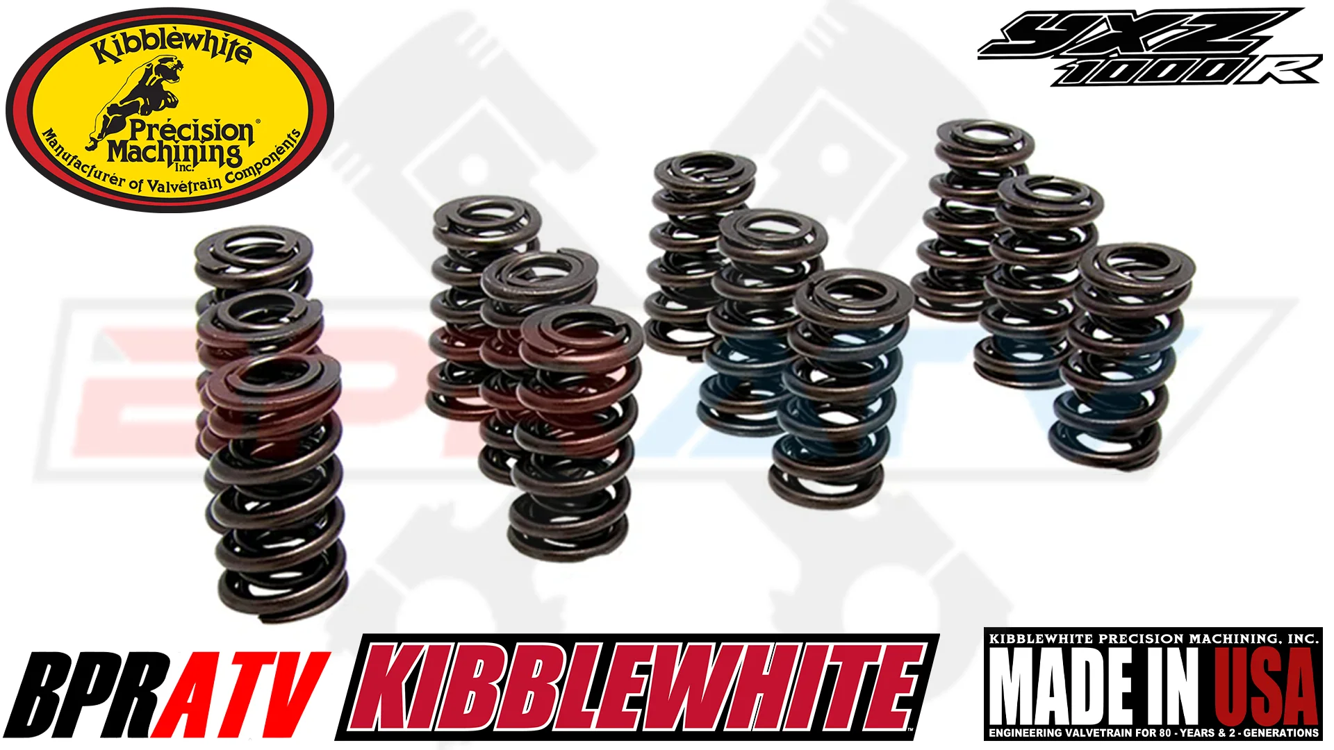 16-24 YXZ1000R YXZ 1000R Kibblewhite TITANIUM Valve Springs Kit KEEPERS + SEALS - Image 4