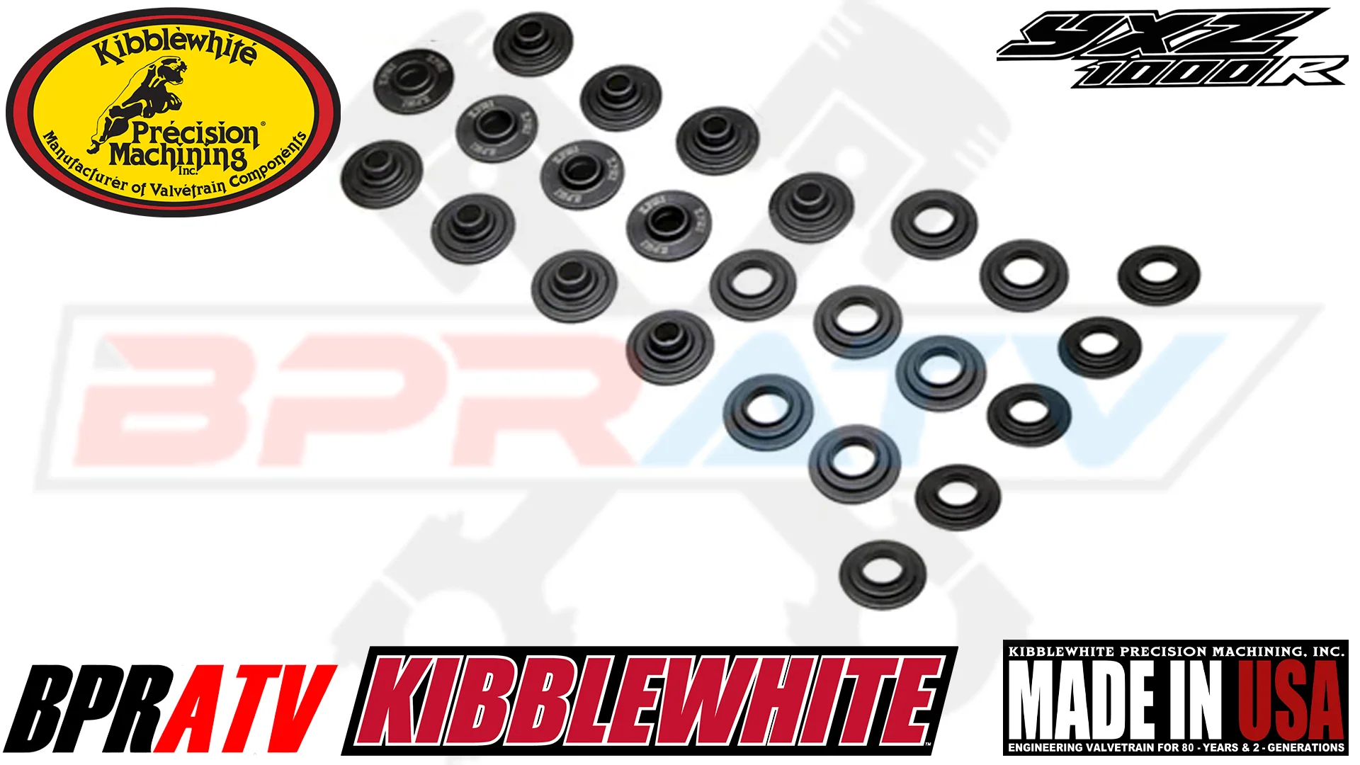 16-24 YXZ1000R YXZ 1000R Kibblewhite TITANIUM Valve Springs Kit KEEPERS + SEALS - Image 9