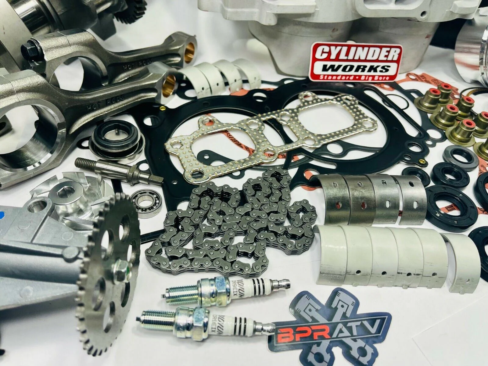17-19 Ranger XP 1000 Motor Rebuild Oil Pump Cylinder Crank Top Bottom Engine Kit - Image 2