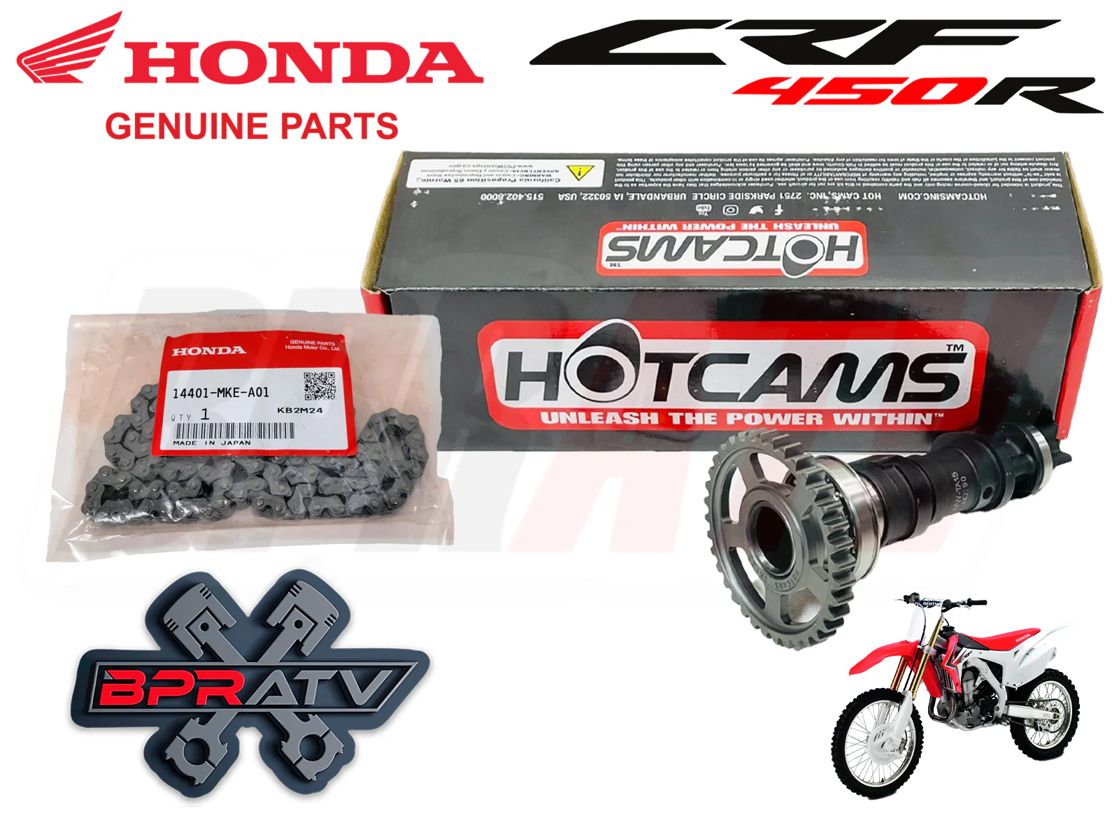 17-20 CRF450R CRF 450RX RWE Stage 2 Two Hotcams Hot Cams Honda OEM Timing Chain