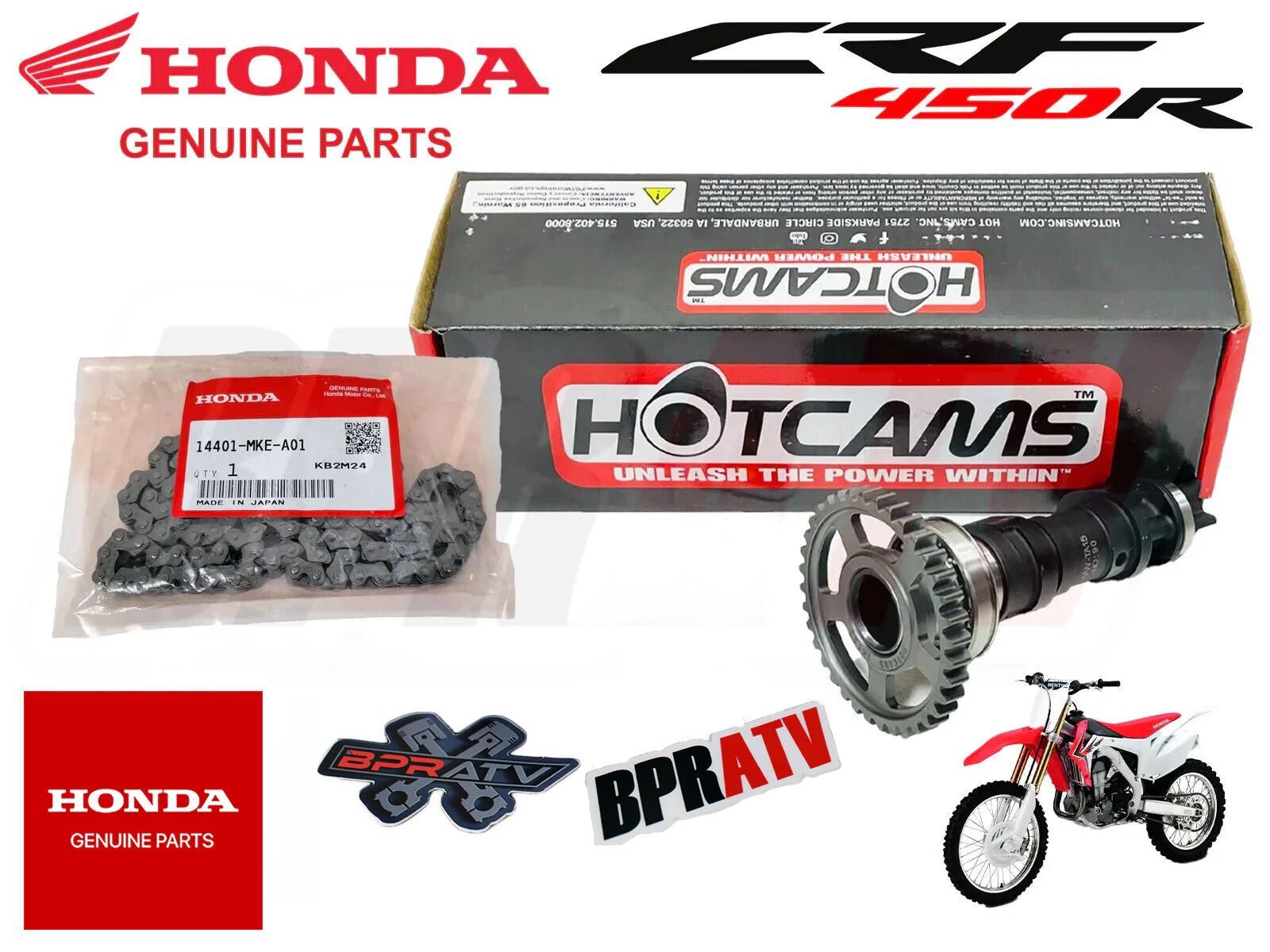 17-20 CRF450R CRF 450RX Stage 2 Two Hotcams Genuine Honda OEM Timing Chain JAPAN - Image 12