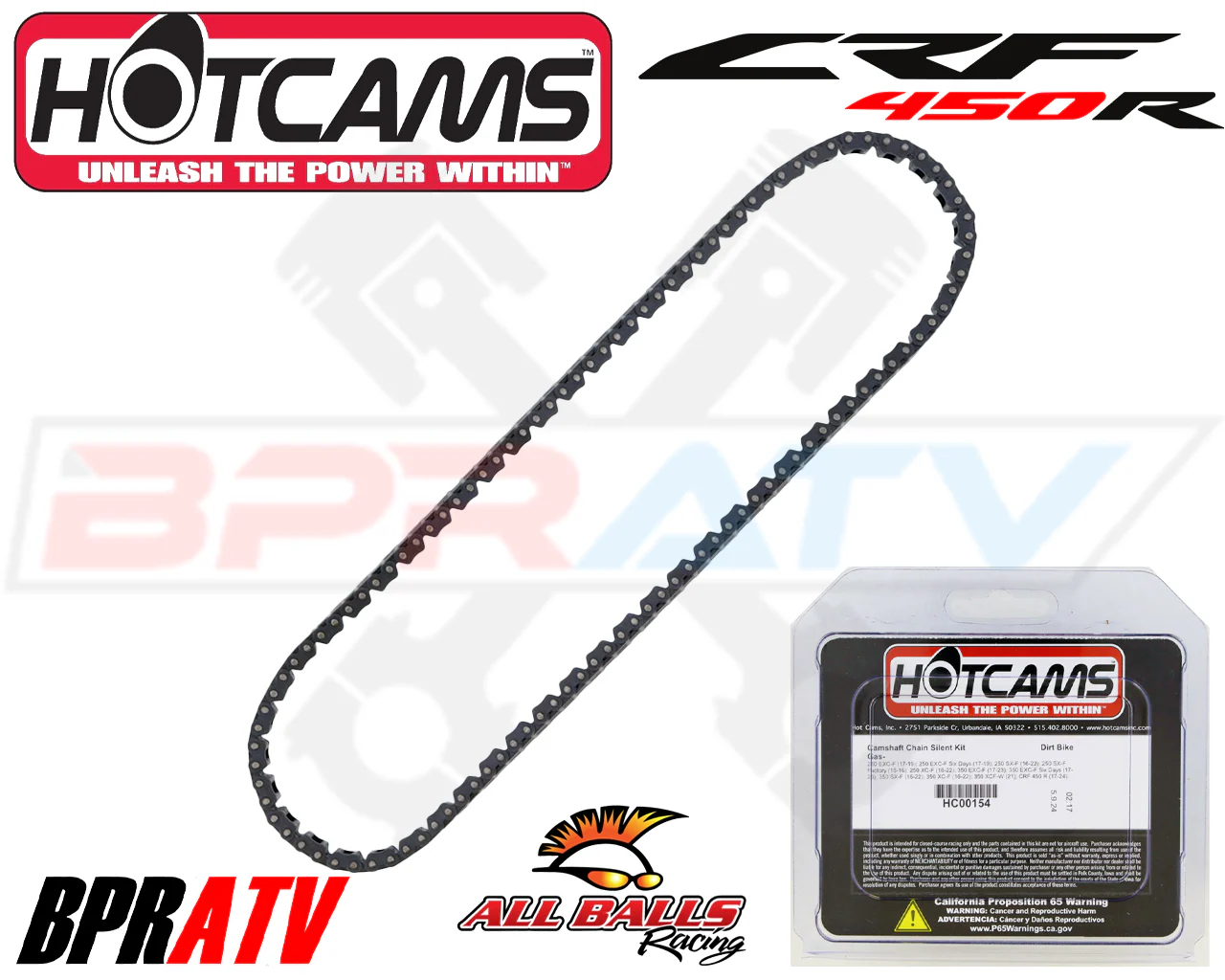 17-25 Honda CRF450RX CRF 450RX Hot Cams Hot Cam OEM Replacement Cam Timing Chain - Image 2