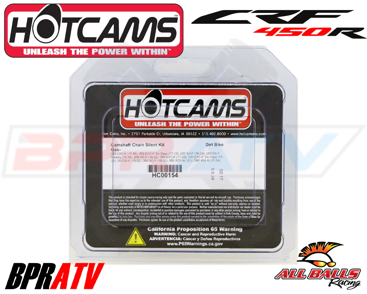 17-25 Honda CRF450R CRF 450R OEM Extreme Heavy Duty Hotcam Hot Cam Timing Chain - Image 5