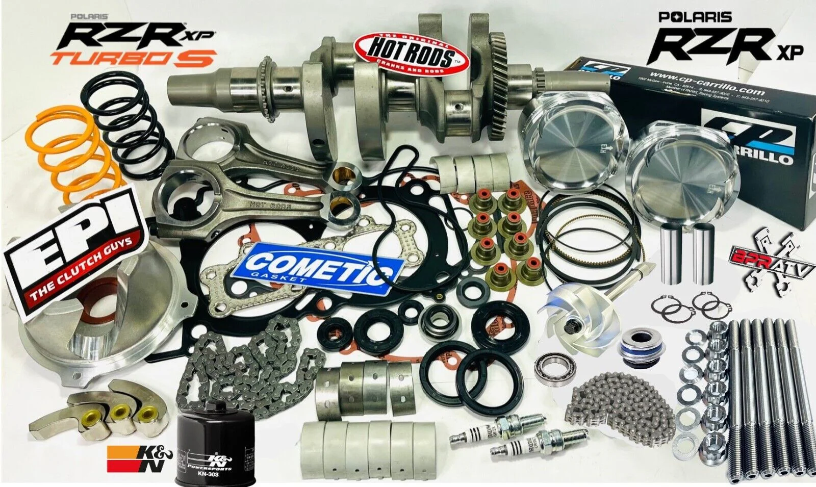 17+ RZR XP Turbo S4 EPI Mudder Clutch Complete Rebuild Kit Motor Engine Assembly