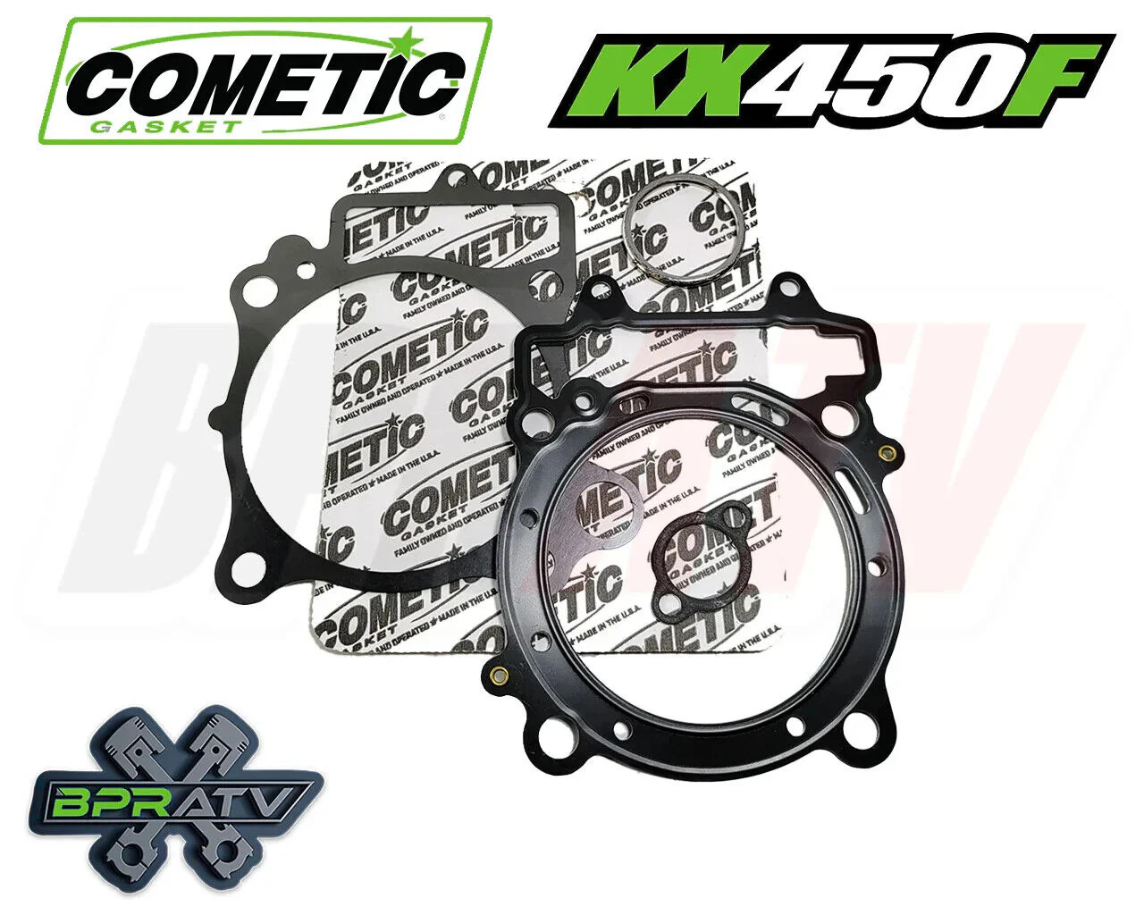 19-23 Kawasaki KX450F KX 450F 96mm Stock Bore 13.5:1 RACE Coat CP Piston Gaskets - Image 12
