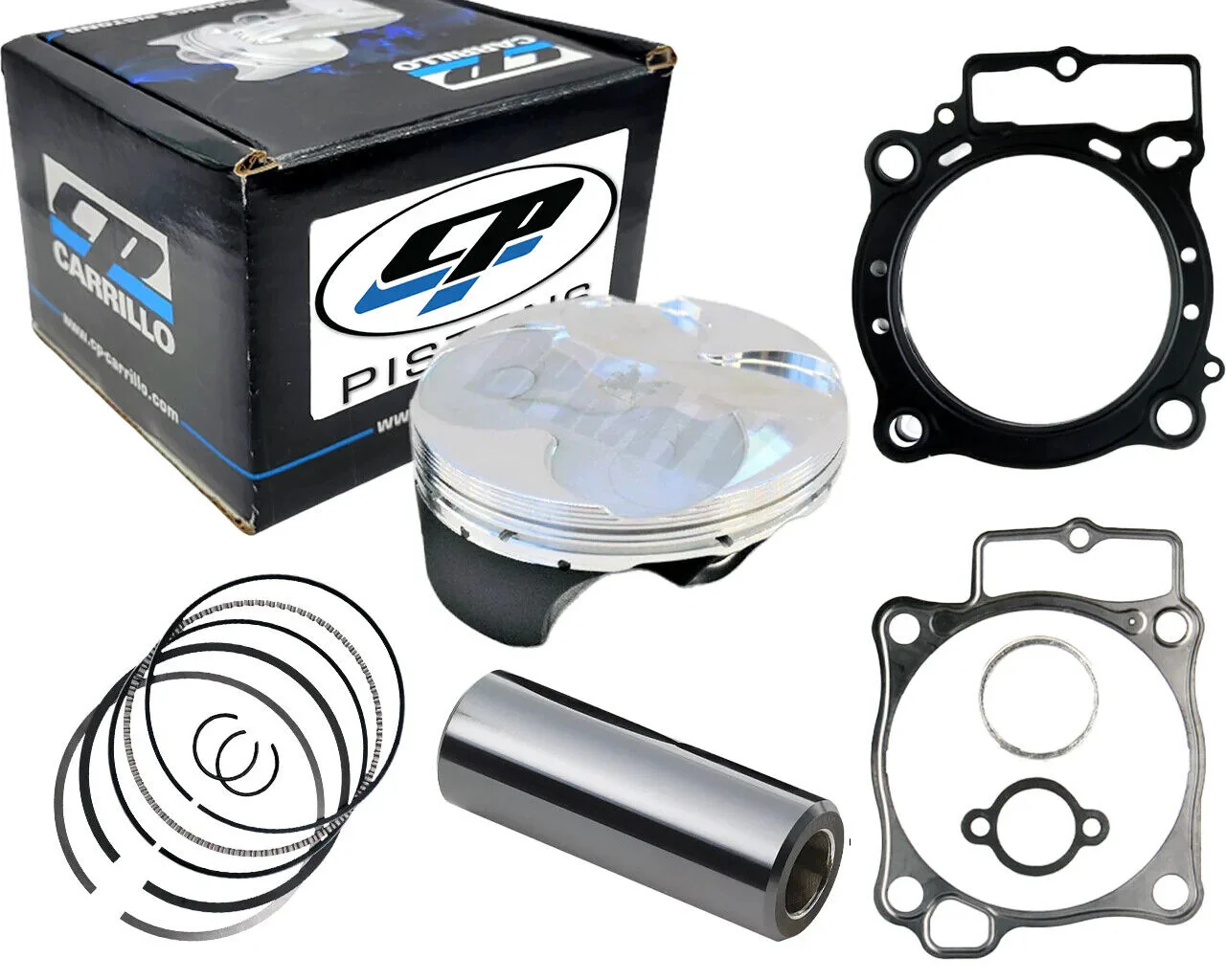 19-23 Kawasaki KX450F KX 450F 96mm Stock Bore 13.5:1 RACE Coat CP Piston Gaskets - Image 3