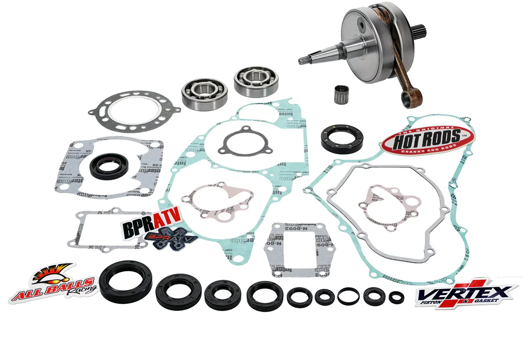 1986 Honda TRX250R TRX 250R Hot Rods Trued Crank Bottom End Engine Rebuild Kit ✔ - Image 5