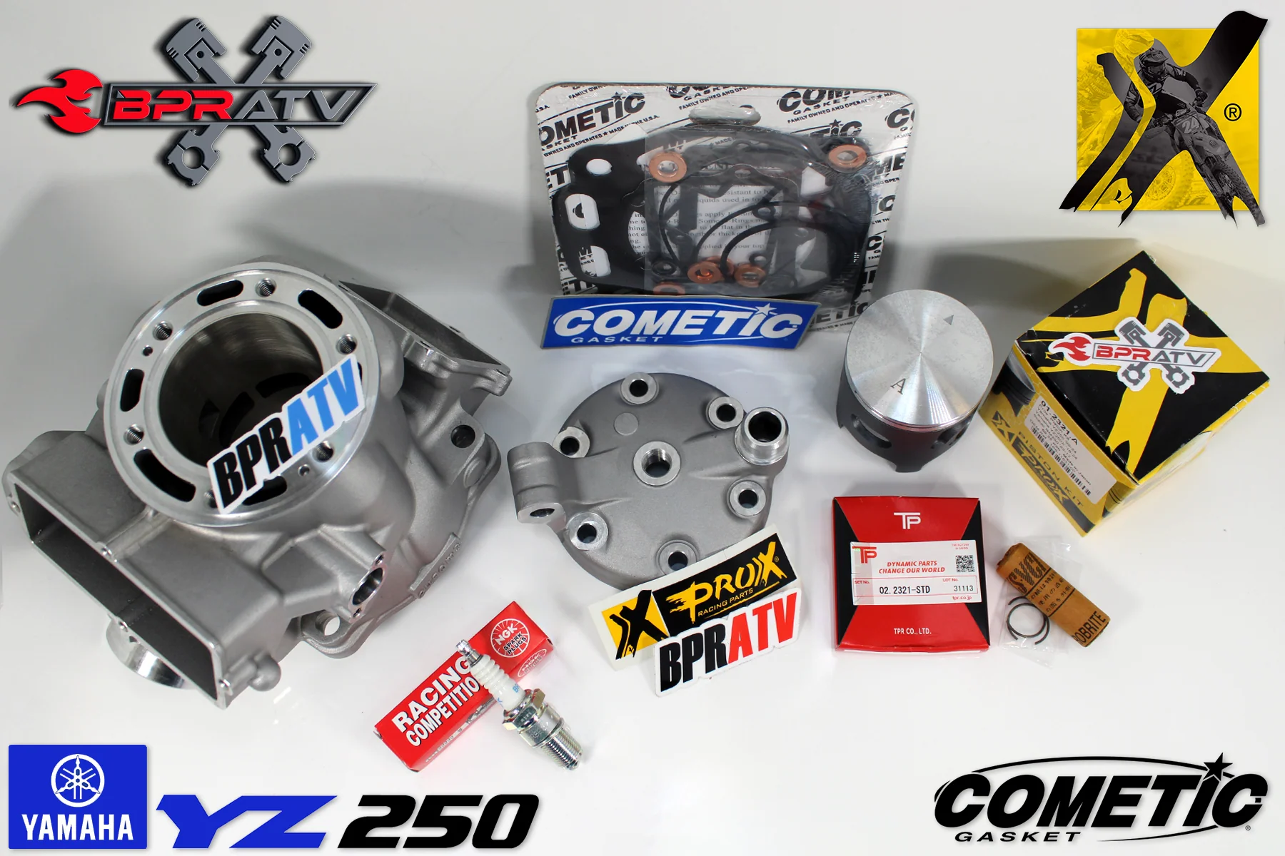 1999-2025 Yamaha YZ250 Cylinder Pro-X ProX Piston & Cometic Top End Rebuild Kit - Image 14