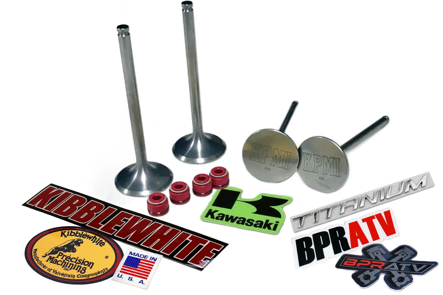 20-22 Kawasaki KX250F KX 250F Kibblewhite TITANIUM Intake Exhaust Valves & Seals