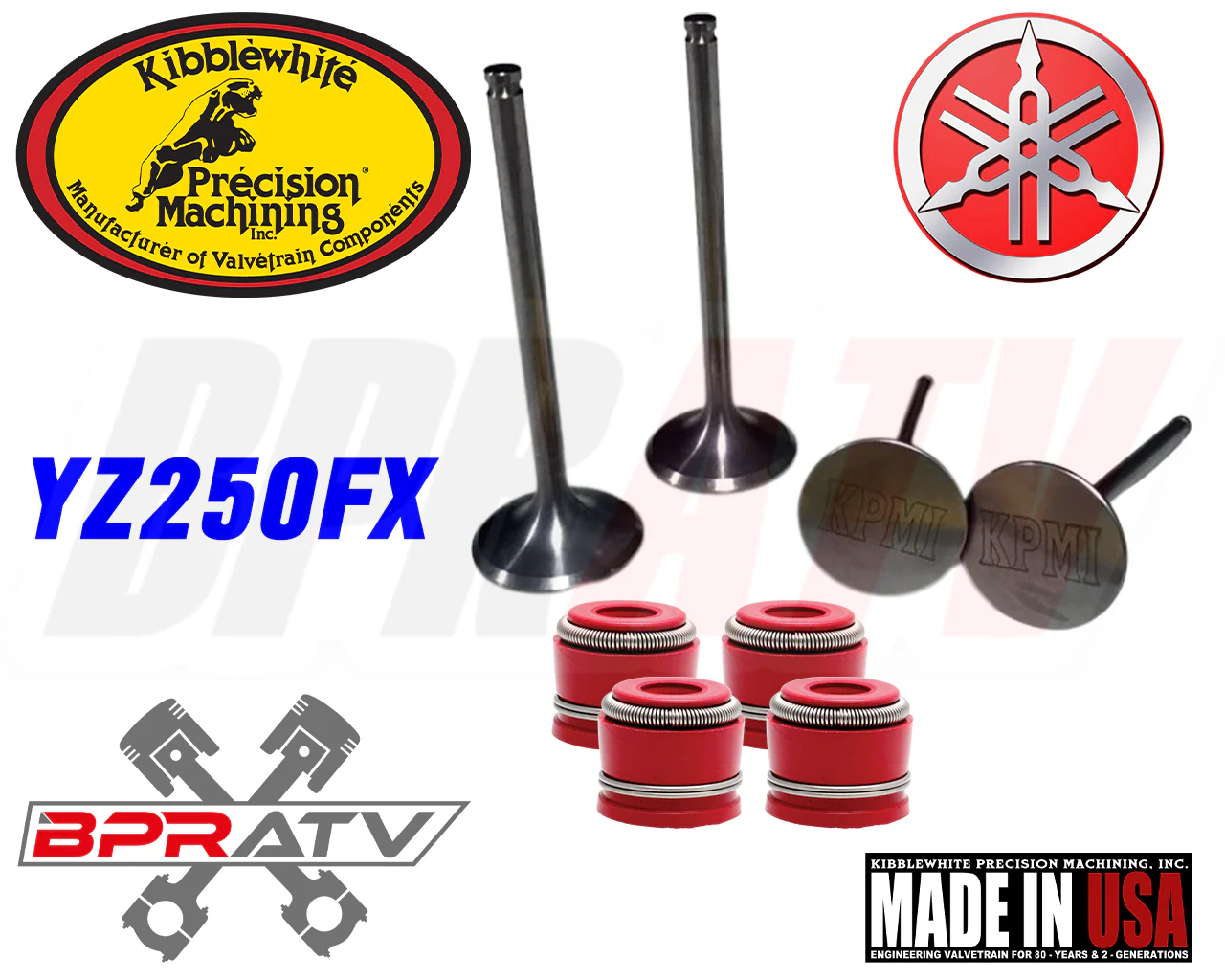 20-25 Yamaha YZ250FX YZ 250FX Stock Kibblewhite Intake Exhaust Valves RED Seals - Image 15