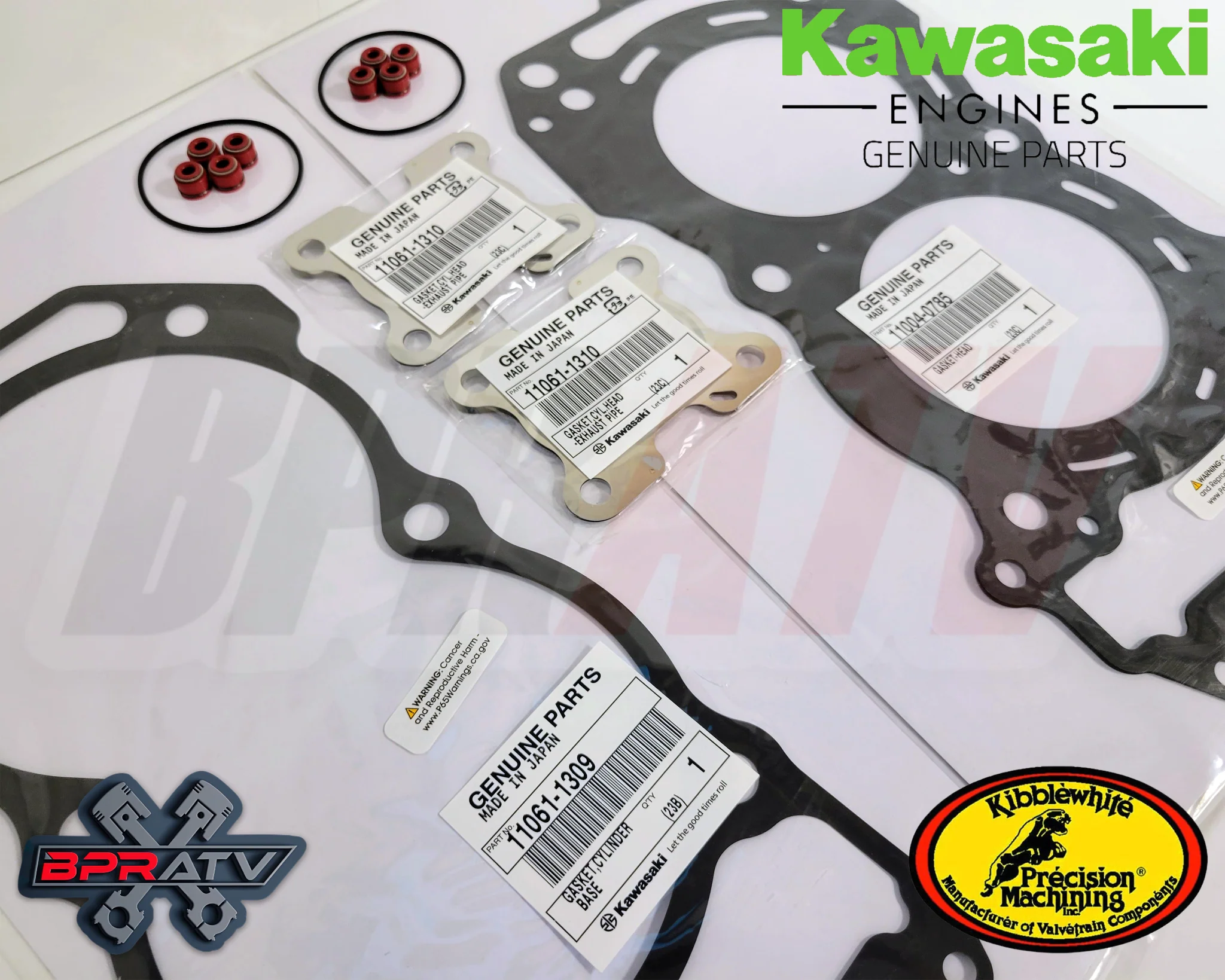 20+ OEM Kawasaki KRF1000 Teryx KRX 1000 Cylinder Head Base Exhaust Gasket Seals - Image 2