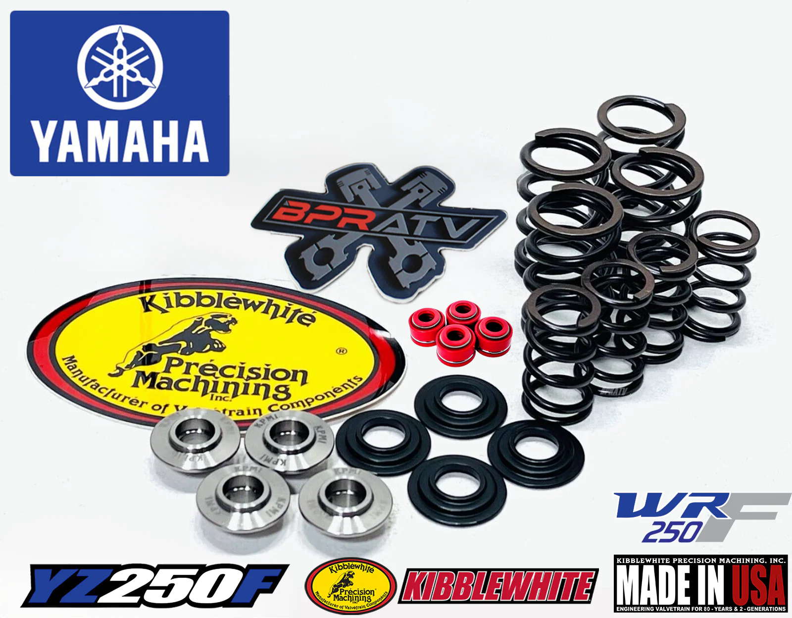 20+ Yamaha WR250F WR 250F Kibblewhite Race Titanium Springs & Valves Kit + Seals - Image 2